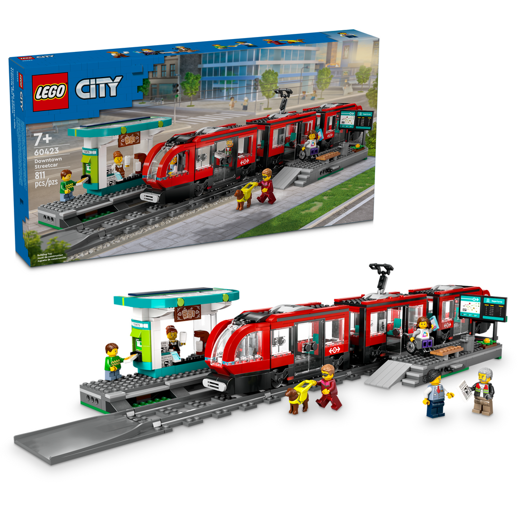 60423 LEGO City: Downtown Streetcar and Station product image 2, provided for visual reference and product detail review