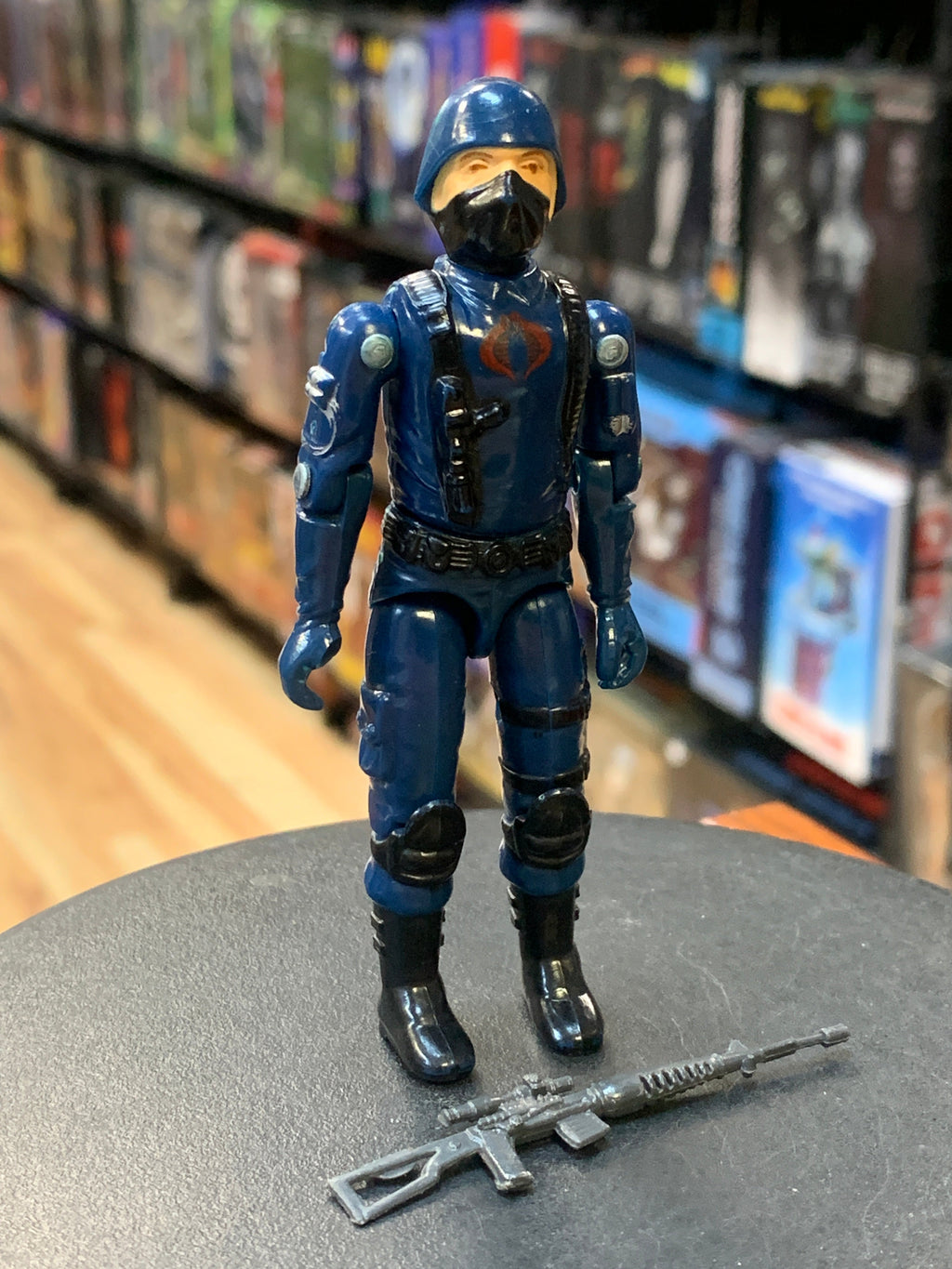 Cobra Enemy Straight Arm with Grey Riffle 9968(Vintage GI Joe, Hasbro) product image 1, provided for visual reference and