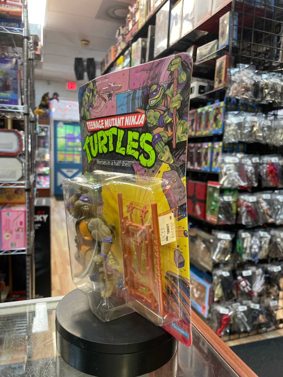 Hard Head Donatello -10 Back- (Vintage TMNT Ninja Turtles, Playmates) **SEALED** product image 6, provided for visual