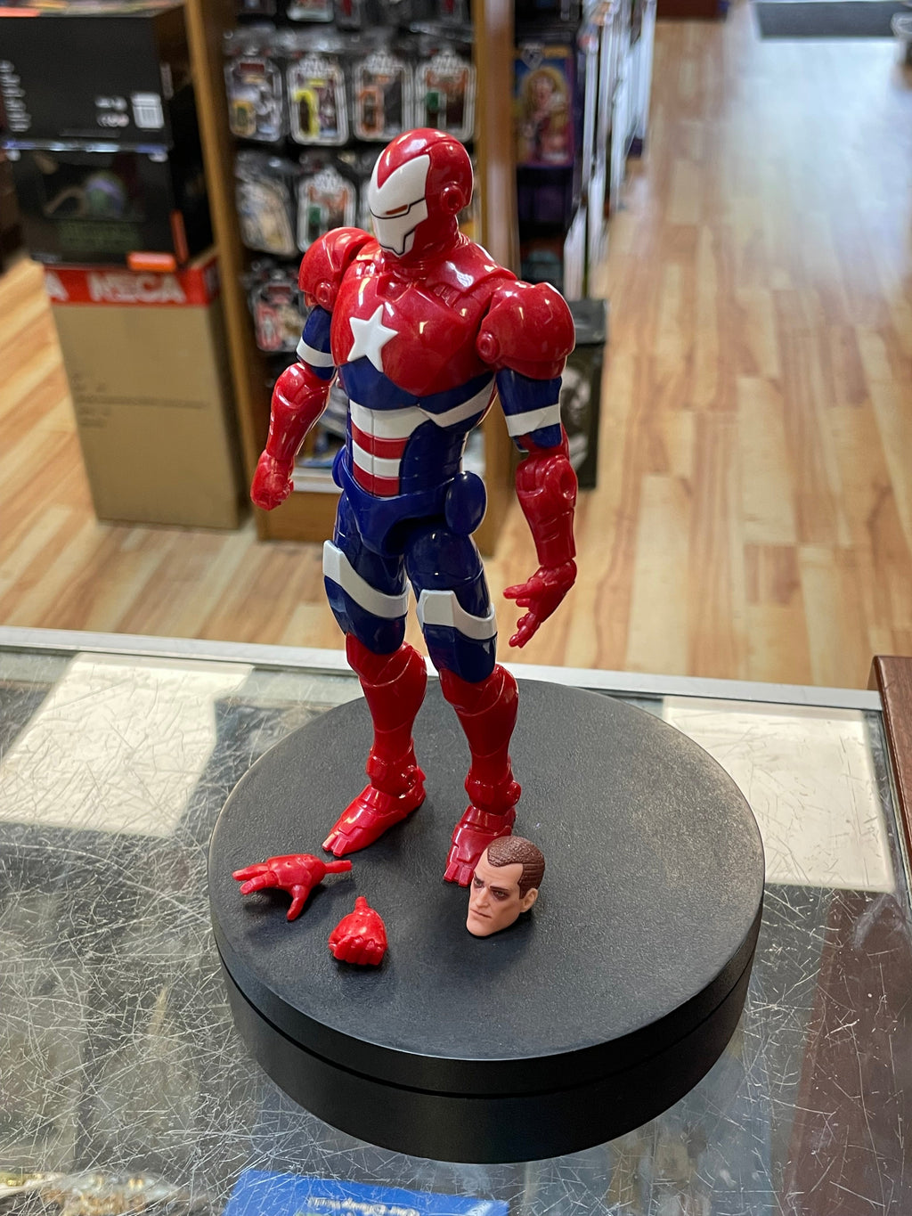 Iron Patriot 85th Anniversary (Marvel Legends, Hasbro) INCOMPLETE product image 3, provided for visual reference and product