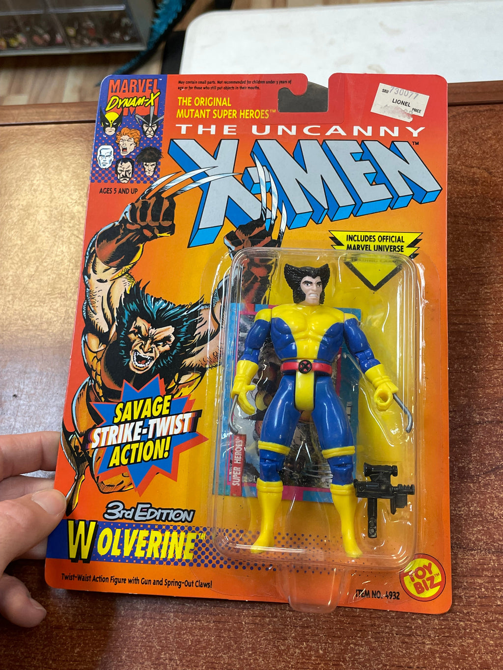 Wolverine 3rd Edition (Vintage Marvel, X-Men, Toy Biz) SEALED product image 4, provided for visual reference and product