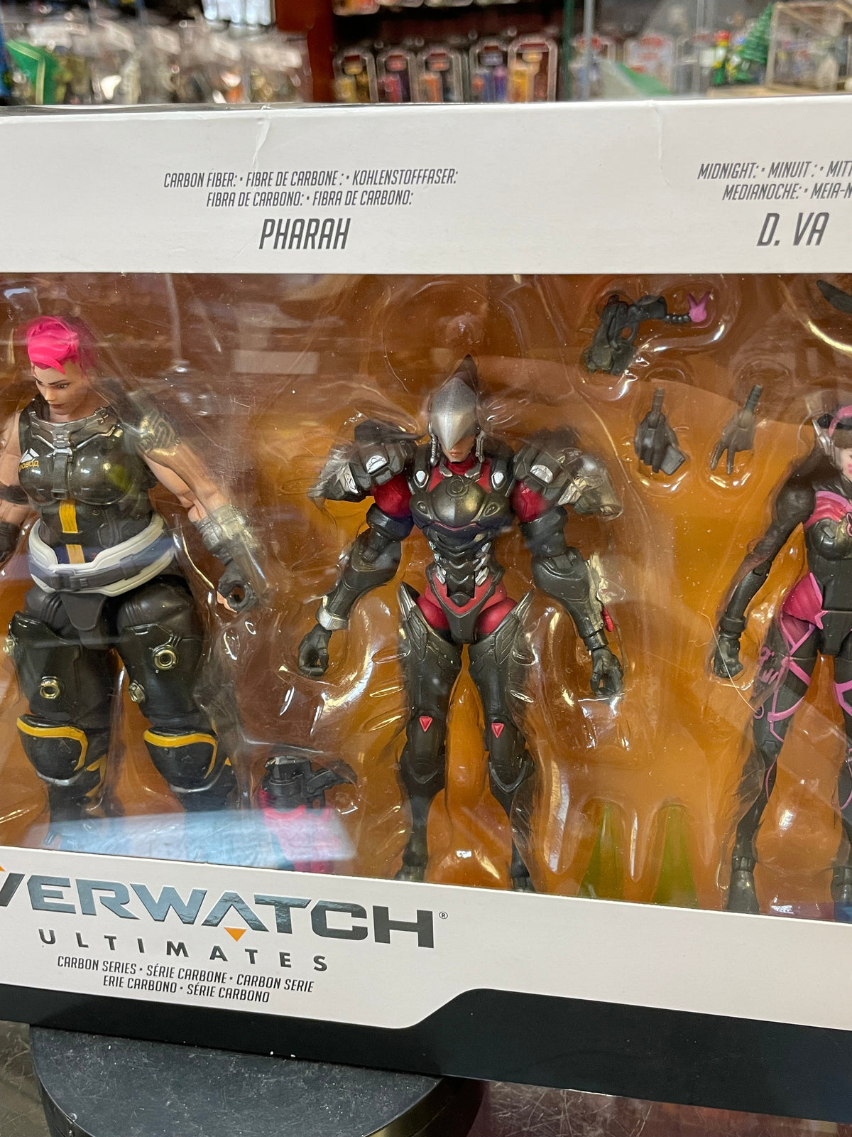 Carbon Series -Genji Zarya Pharah (Overwatch Ultimates, Hasbro) *SEALED* product image 3, provided for visual reference and