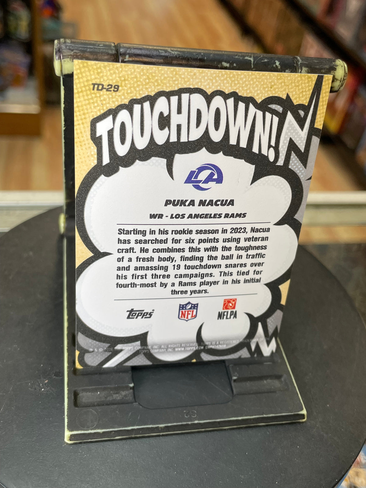 Puka Nacua -Suddenly Touchdown- (Topps, NFL Flagship 2026) product image 8, provided for visual reference and product detail