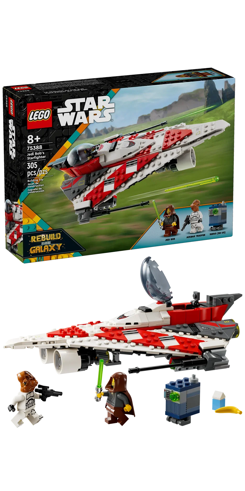 75388 Jedi Bob’s Starfighter (Certified Complete) product image 1, provided for visual reference and product detail review