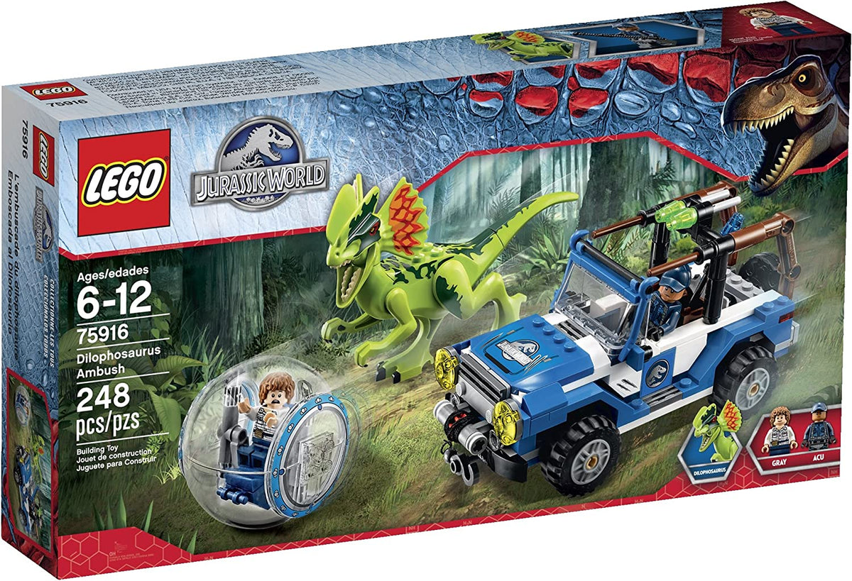 75916 Jurassic World Dilophosaurus Ambush (Retired) (Certified Complete) product image 1, provided for visual reference and