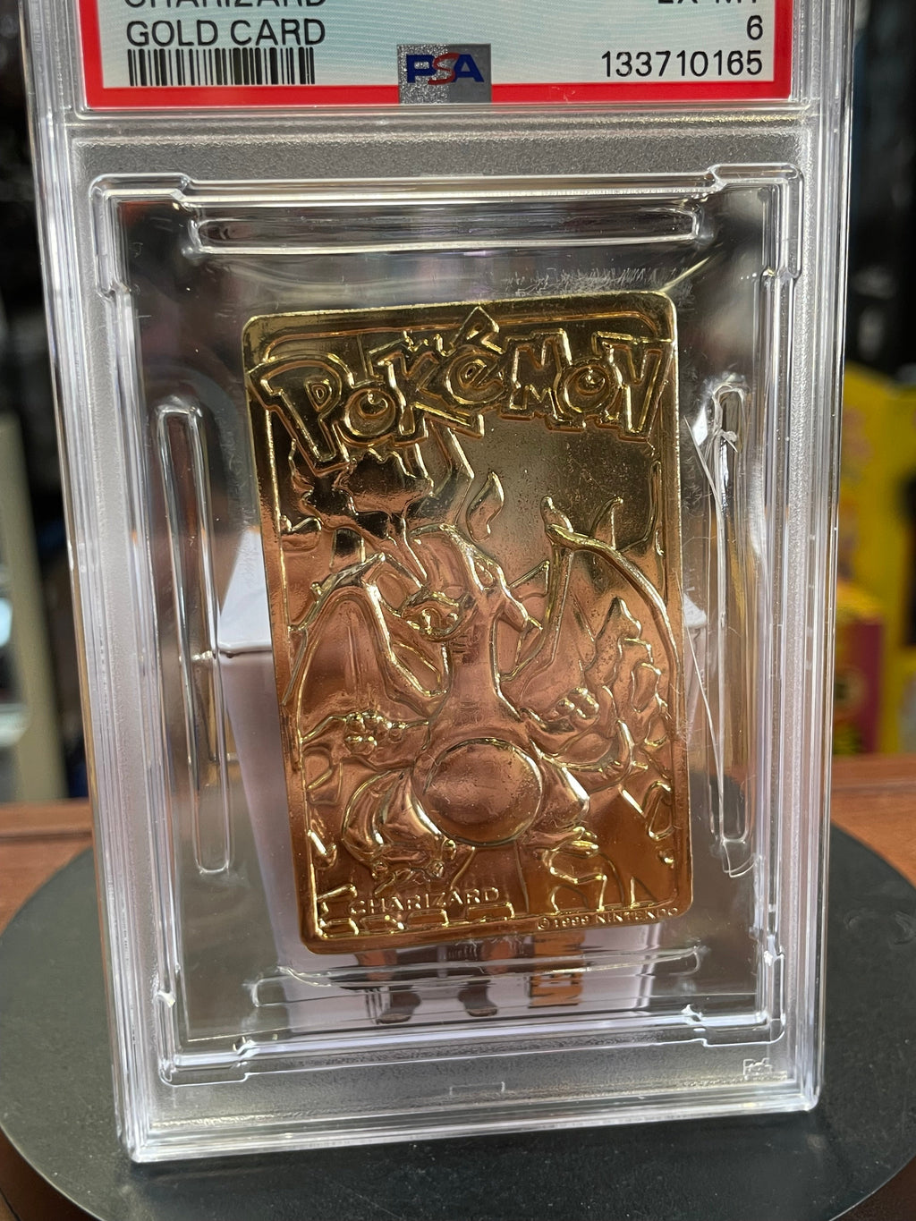 Charizard Burger King Gold Card 0165 (Pokemon, Wizard) **PSA 6** product image 4, provided for visual reference and product