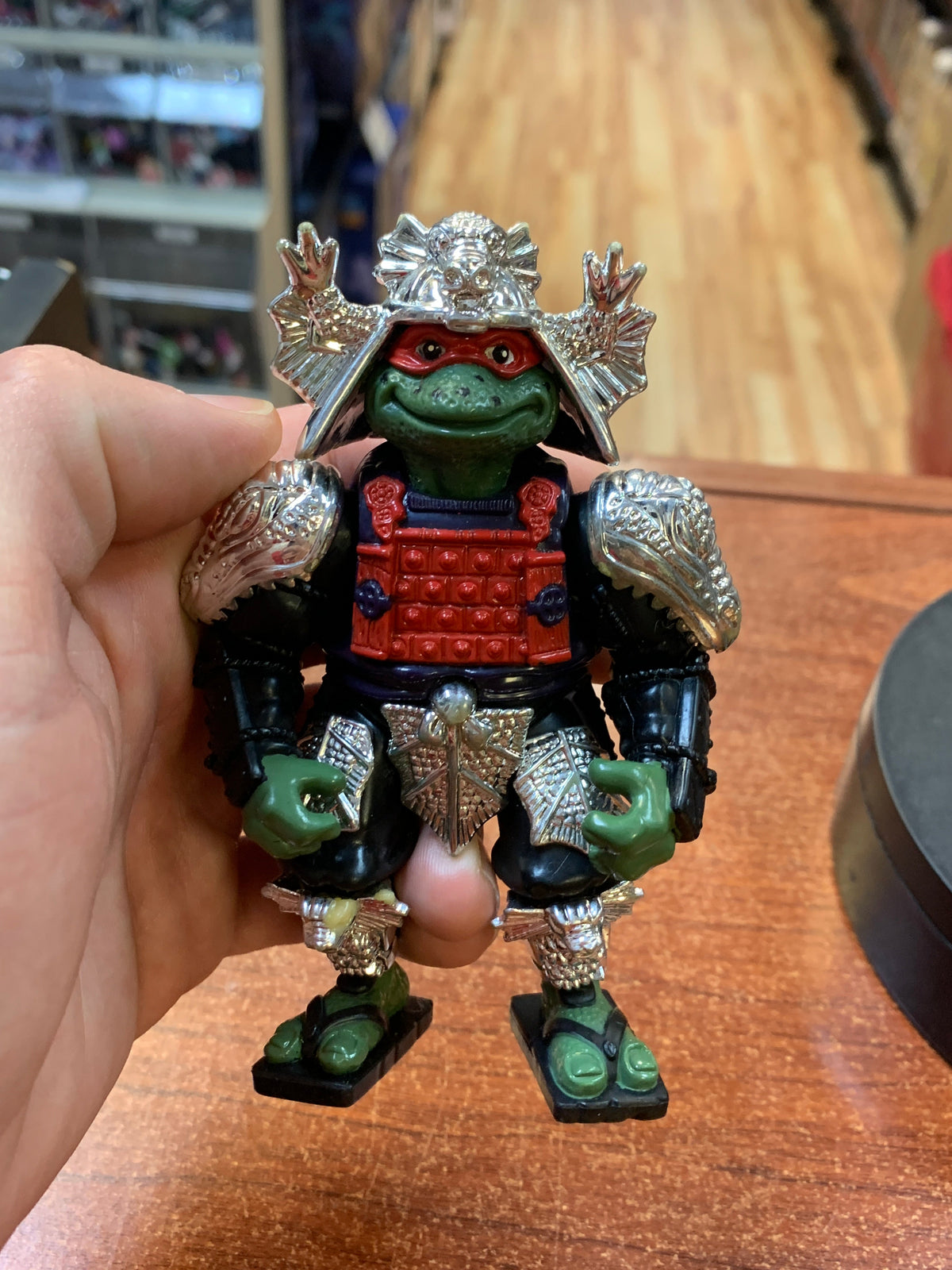 Silver Shogun Raphael (Vintage TMNT Ninja Turtles, Playmates) **LOOSE** product image 5, provided for visual reference and