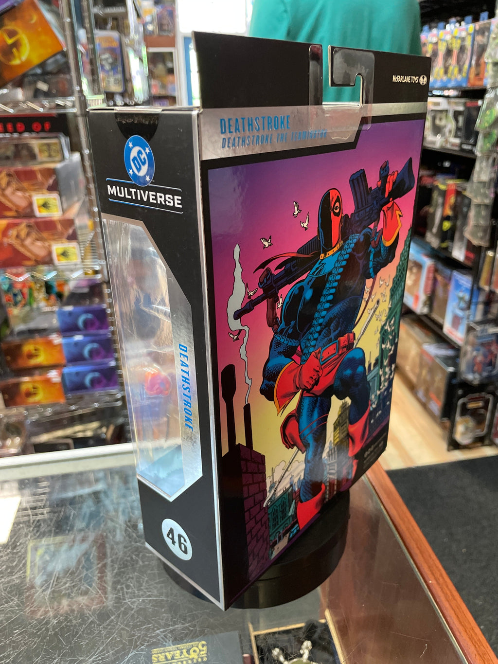 Deathstroke Collector Edition (DC Multiverse, McFarlane) SEALED product image 6, provided for visual reference and product