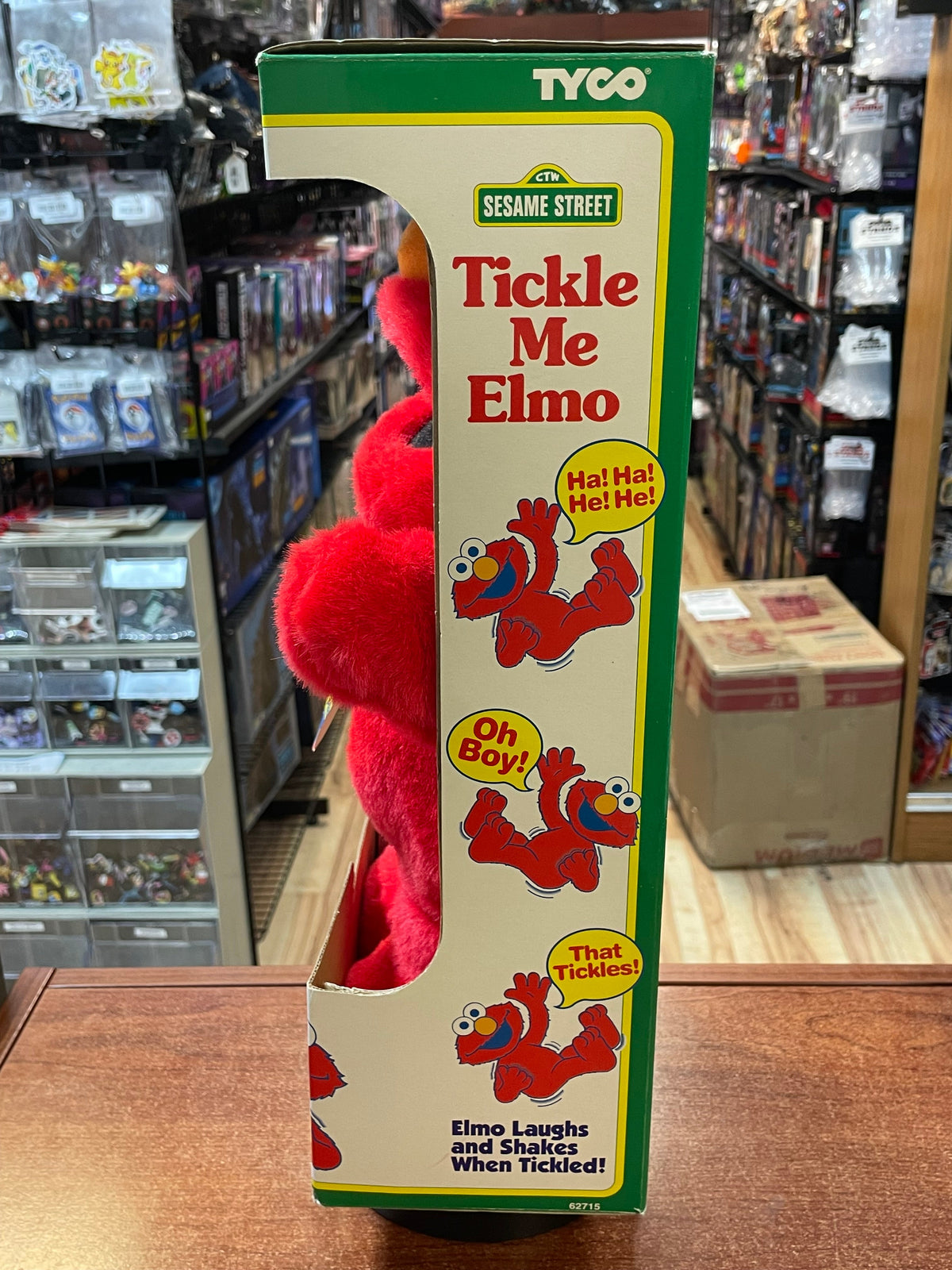 Tickle Me Elmo (Vintage Sesame Street, Tyco) **NEW** product image 2, provided for visual reference and product detail review