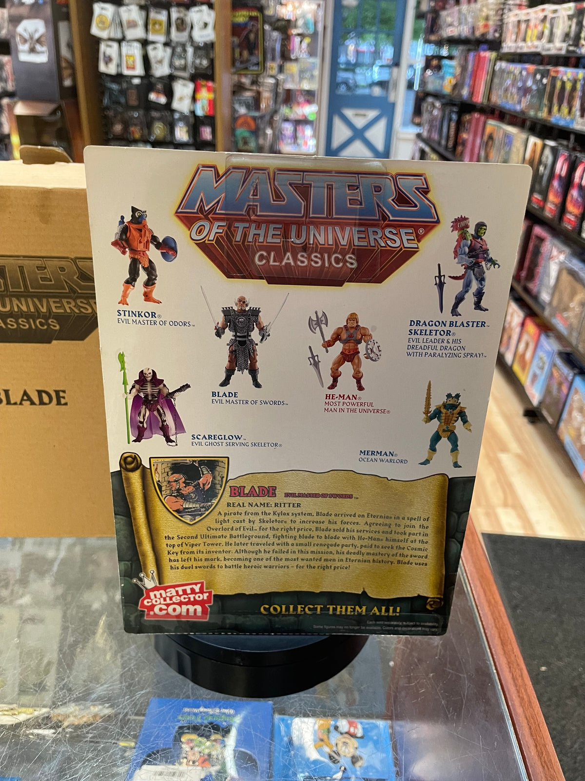 Blade (MOTU Classics, Masters Of The Universe, Mattel) SEALED product image 4, provided for visual reference and product