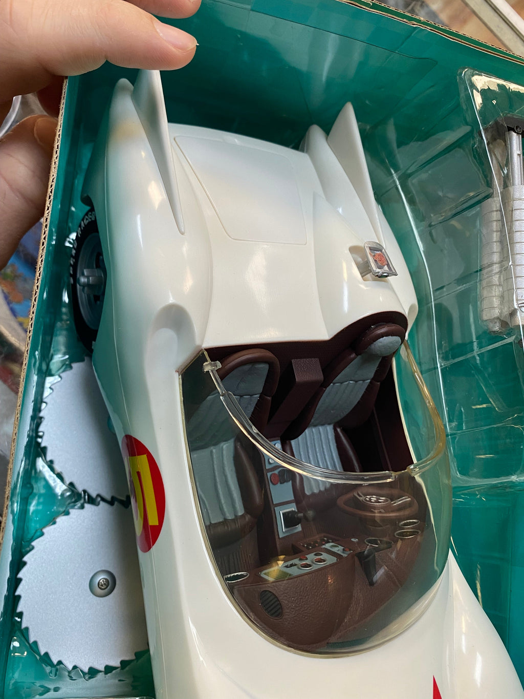 Mach 5 Playset with Spindle Chim Chim (Vintage Speed Racer, Resaurus) NEW product image 6, provided for visual reference and