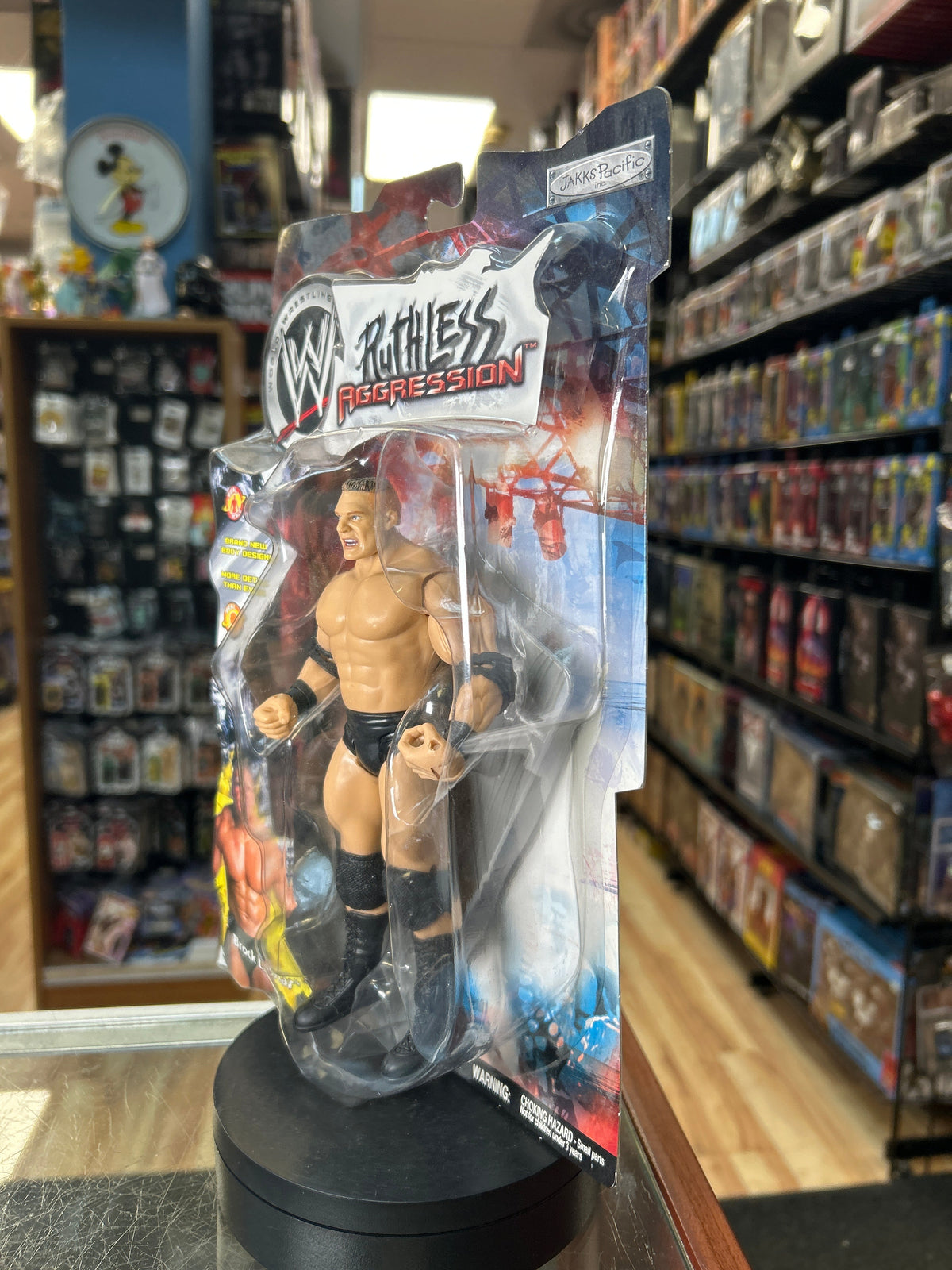 Brock Lesnar -Ruthless Aggression- (Vintage WWE, Jakks) **SEALED** product image 5, provided for visual reference and