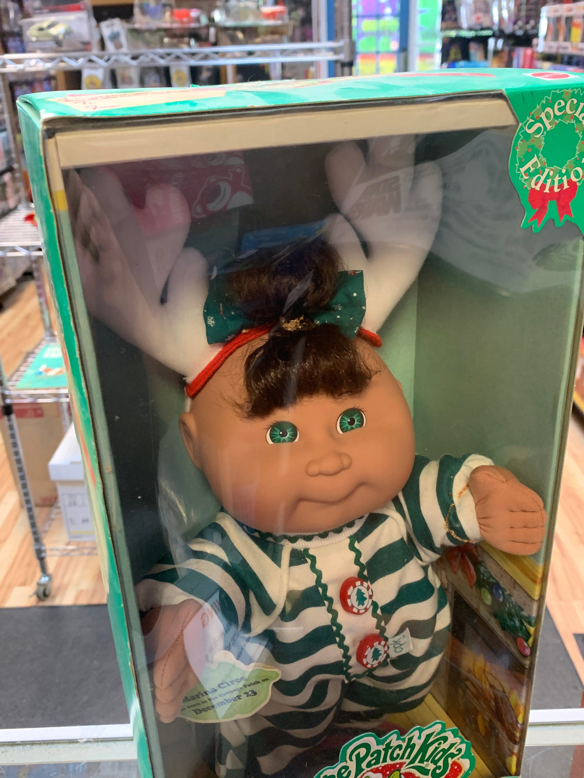Marina Circe Doll #18613 (Vintage Cabbage Patch Kids Holiday Baby, Mattel) SEALED product image 5, provided for visual