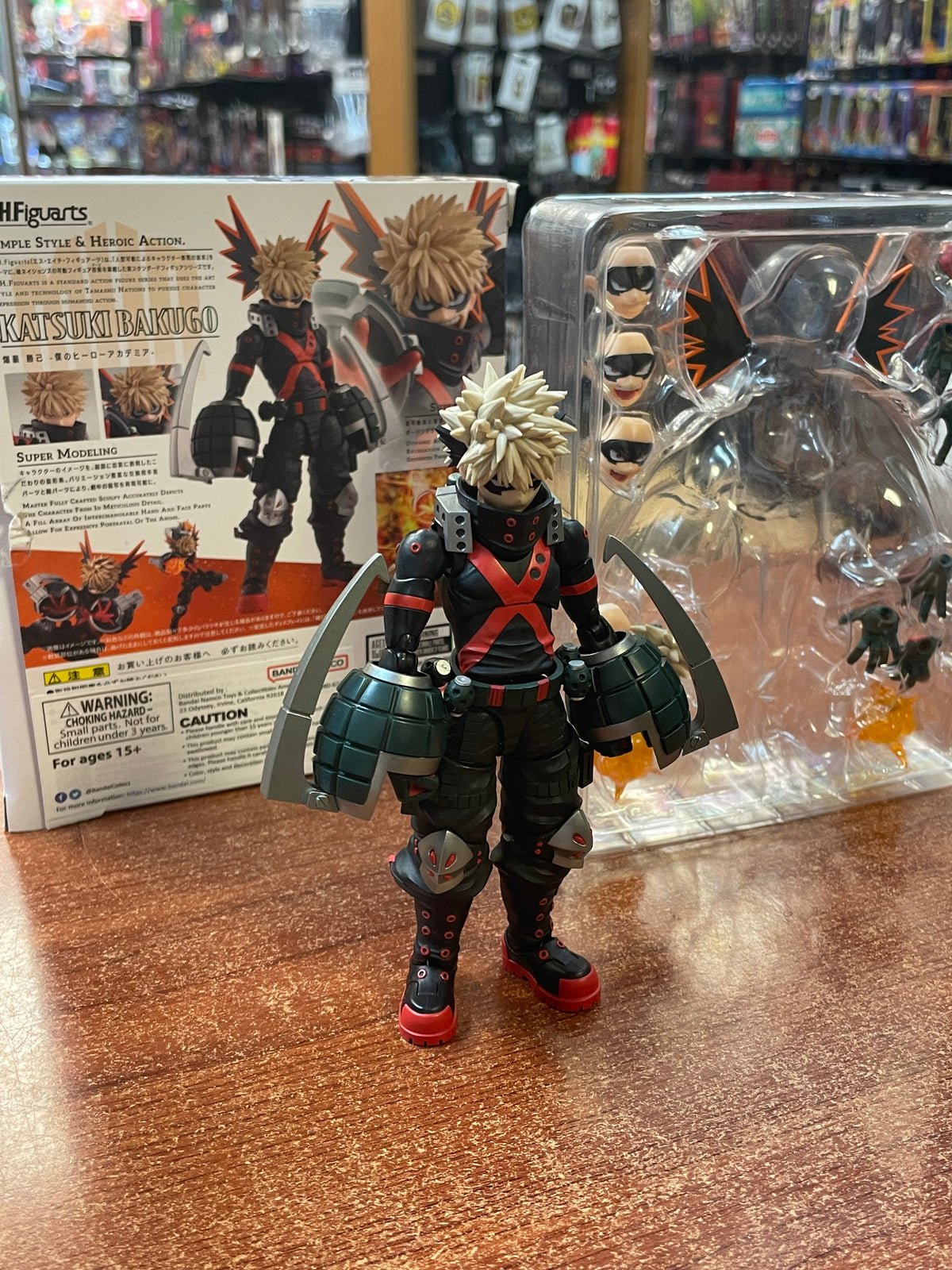 Bakugo -Great Explosion- (SH Figuarts Bandai, My Hero Academia) *COMPLETE* product image 2, provided for visual reference