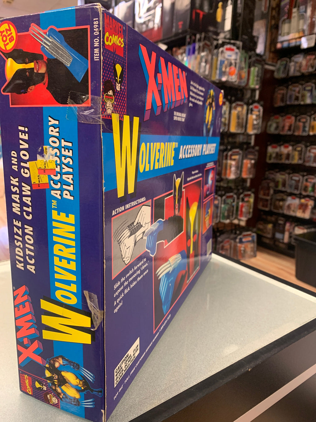 Wolverine Kidsize Mask & Claw Glove (Vintage X-Men, Toybiz) Sealed product image 5, provided for visual reference and