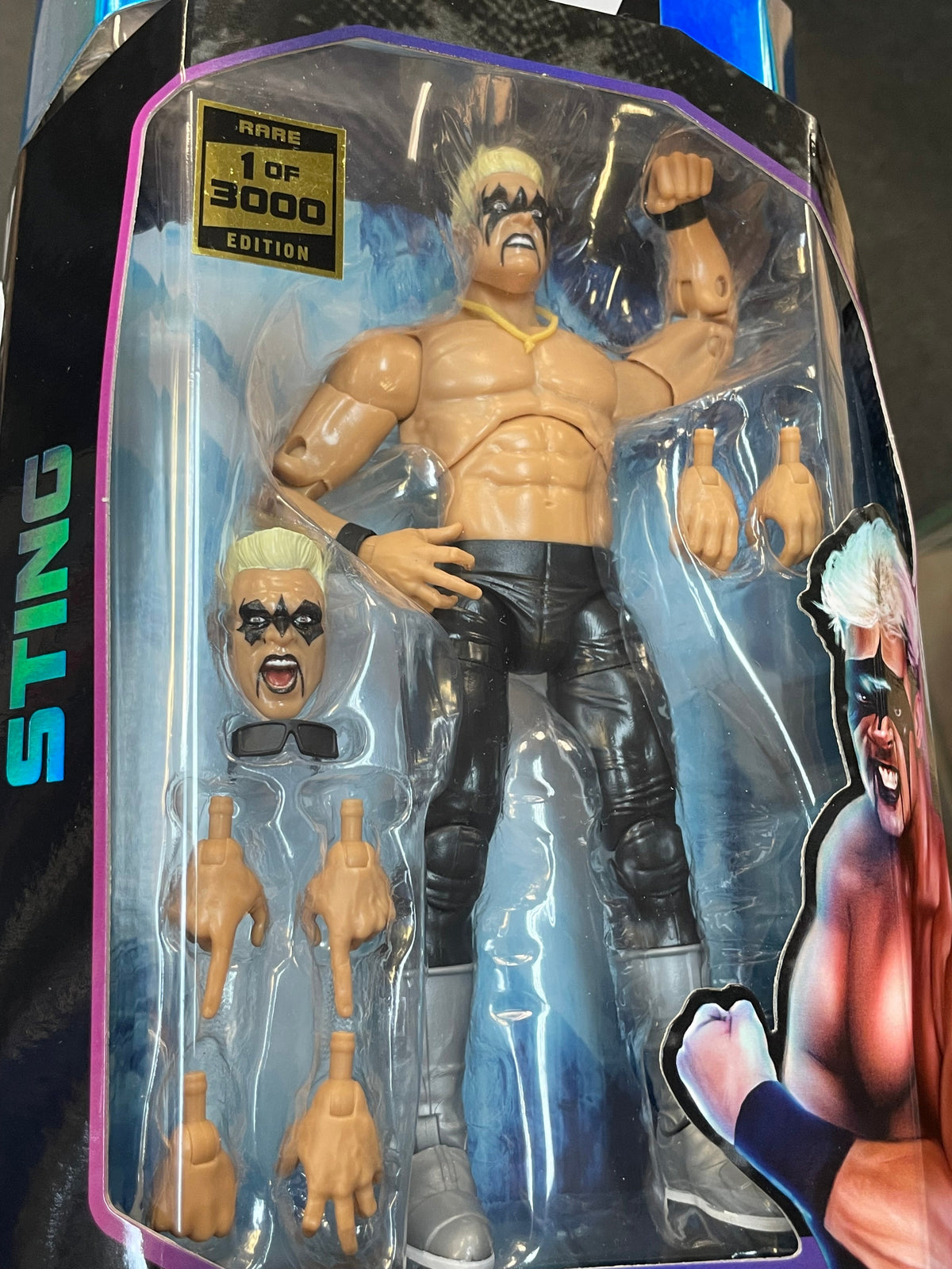 Luminaries Sting Chase (AEW, Jazwares) SEALED product image 5, provided for visual reference and product detail review