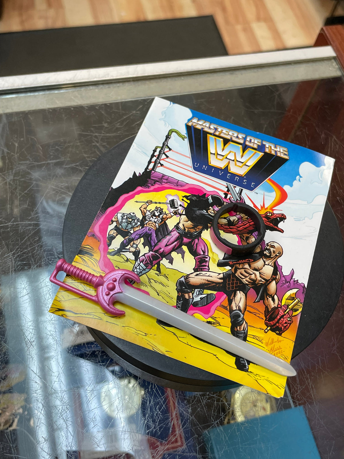 Bret Hart as TriKlops (WWE MOTU, Mattel) **COMPLETE** product image 8, provided for visual reference and product detail