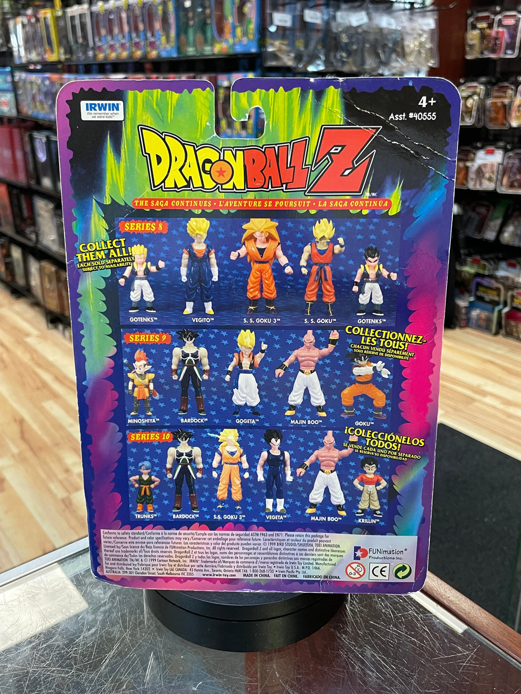 Majin Buu Series 10 (Vintage Dragon Ball Z, Irwin Toys) SEALED product image 2, provided for visual reference and product
