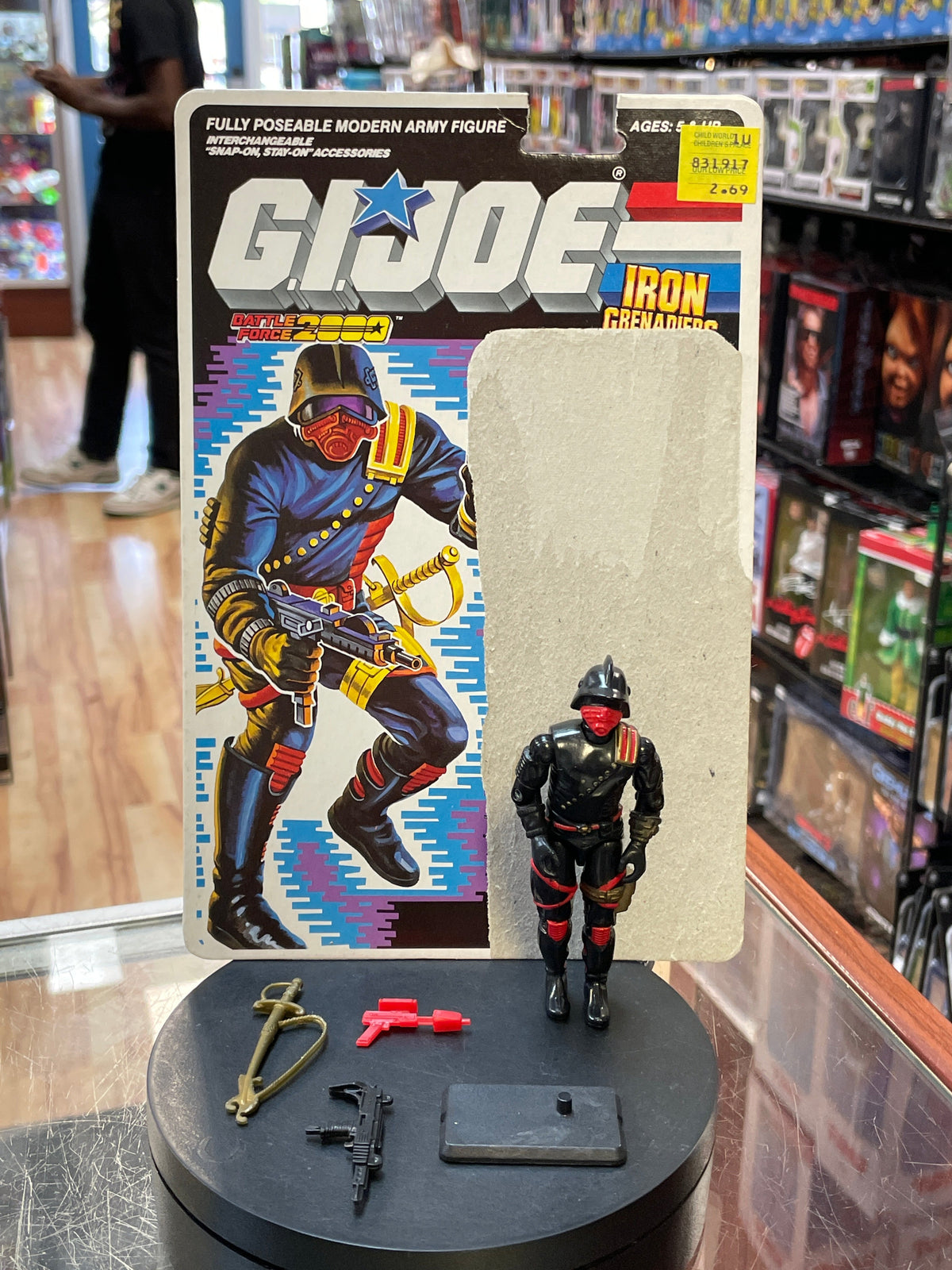 Iron Grenadiers with Cardback (Vintage GI Joe, Hasbro) **COMPLETE** product image 2, provided for visual reference and