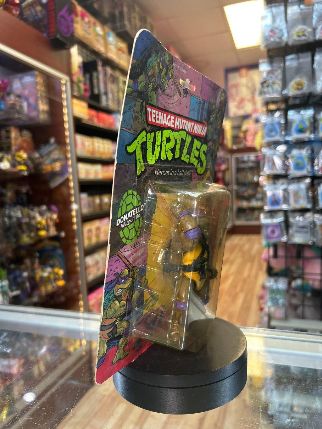 Donatello -10 Back Soft Head- 1764 (Vintage TMNT, Playmates) **SEALED** product image 2, provided for visual reference and