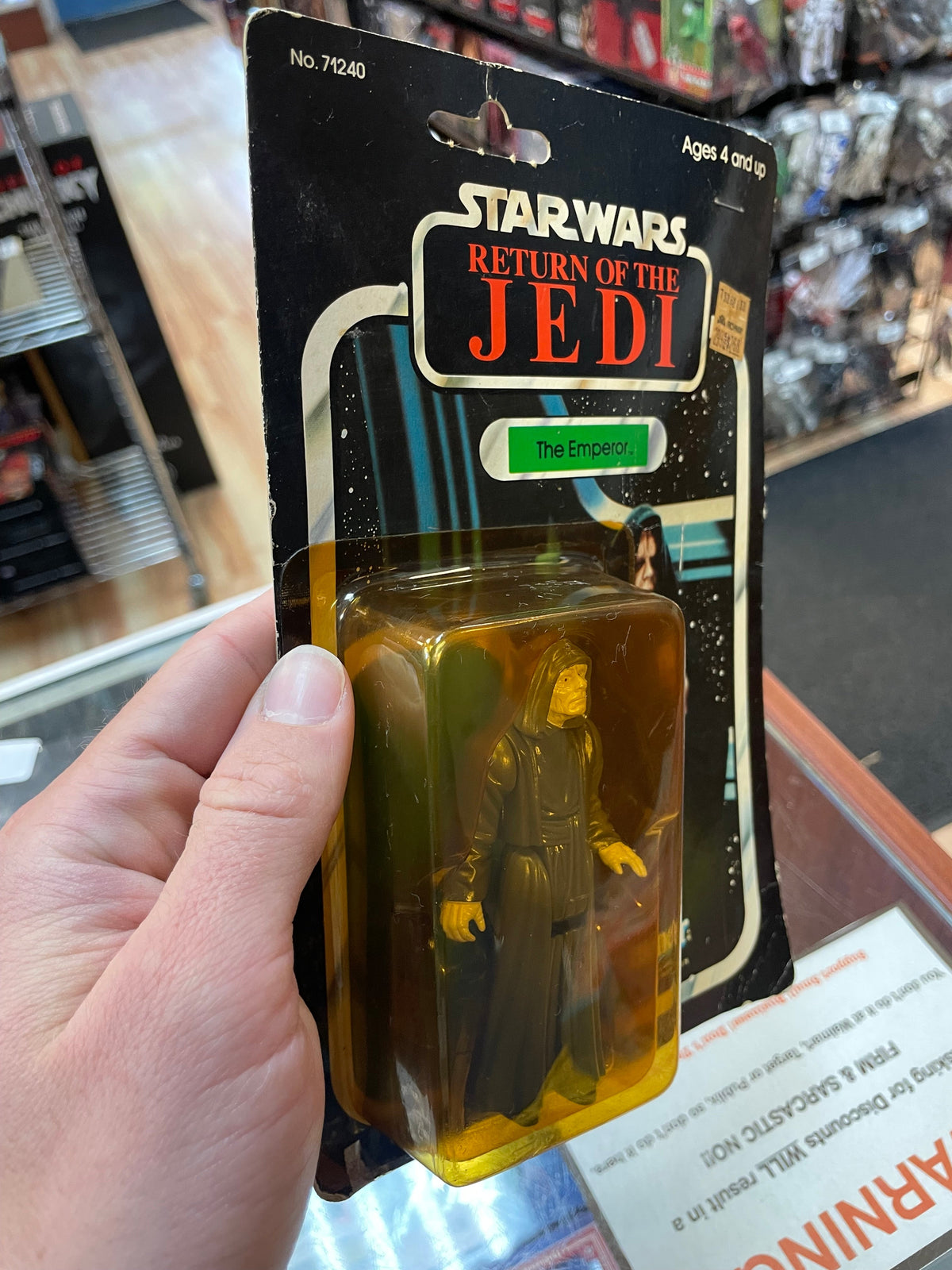 The Emperor ROTJ 9510 (Vintage Star Wars, Kenner) **SEALED** product image 7, provided for visual reference and product