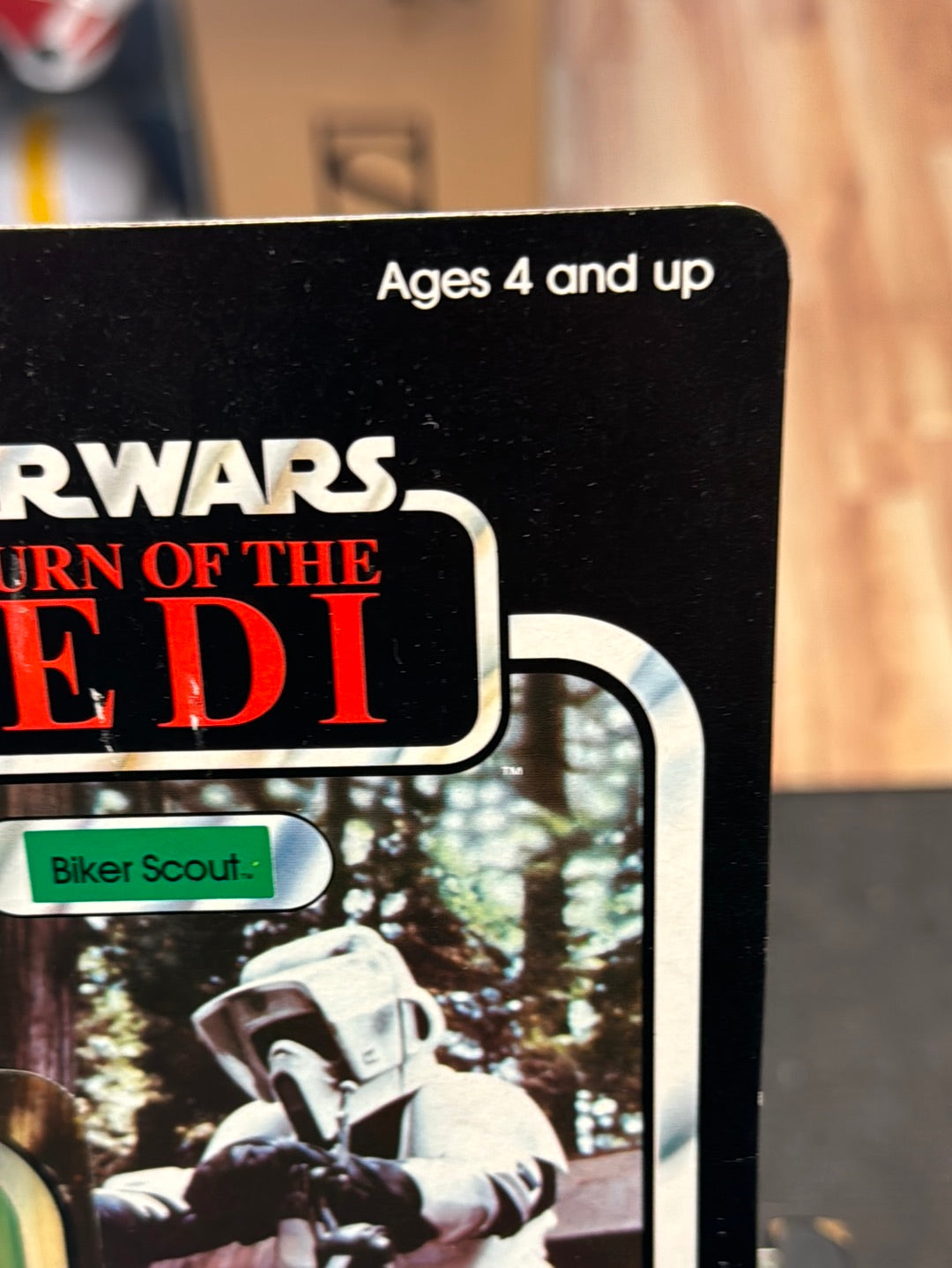 Biker Scout 77A ROTJ 1723 (Vintage Star Wars, Kenner) SEALED product image 3, provided for visual reference and product