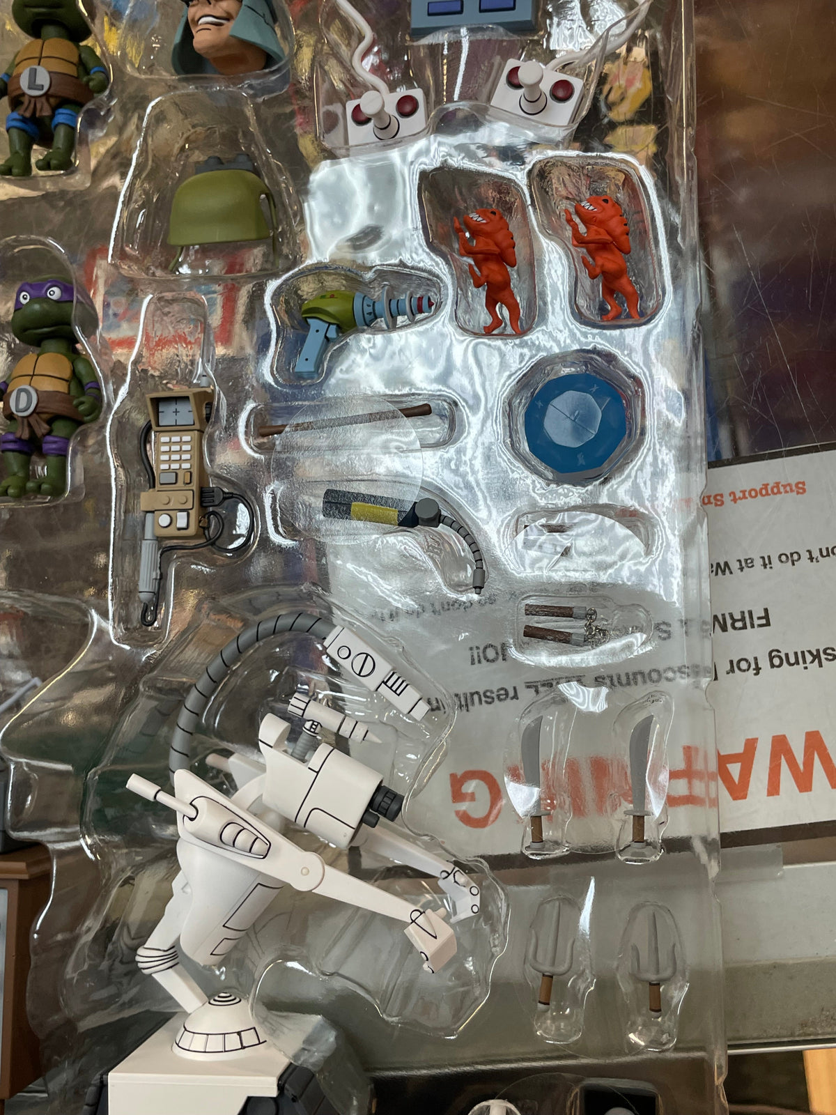 TMNT Baby Turtles Accessory Set (NECA, TMNT Teenage Ninja Turtles) OPEN/COMPLETE product image 10, provided for visual