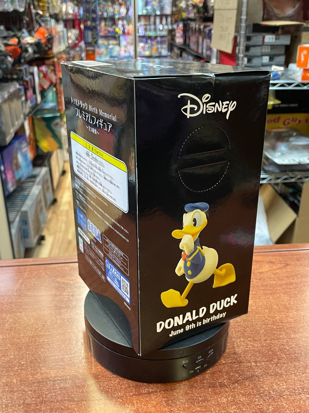 Donald Duck Birth Memorial Figure (Disney Japan, Sega) SEALED product image 4, provided for visual reference and product