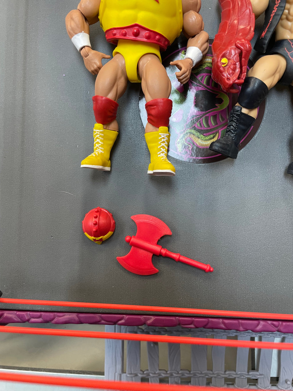 RattleSnake Mountain (WWE MOTU, Mattel) **COMPLETE** product image 10, provided for visual reference and product detail