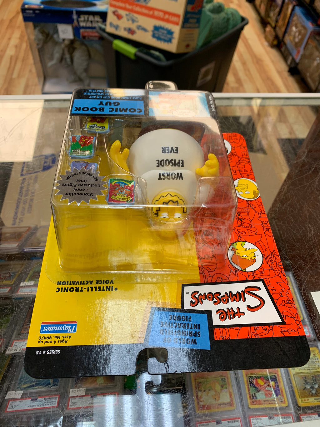 Comic Book Guy (Vintage Simpsons, Playmates) SEALED product image 6, provided for visual reference and product detail review