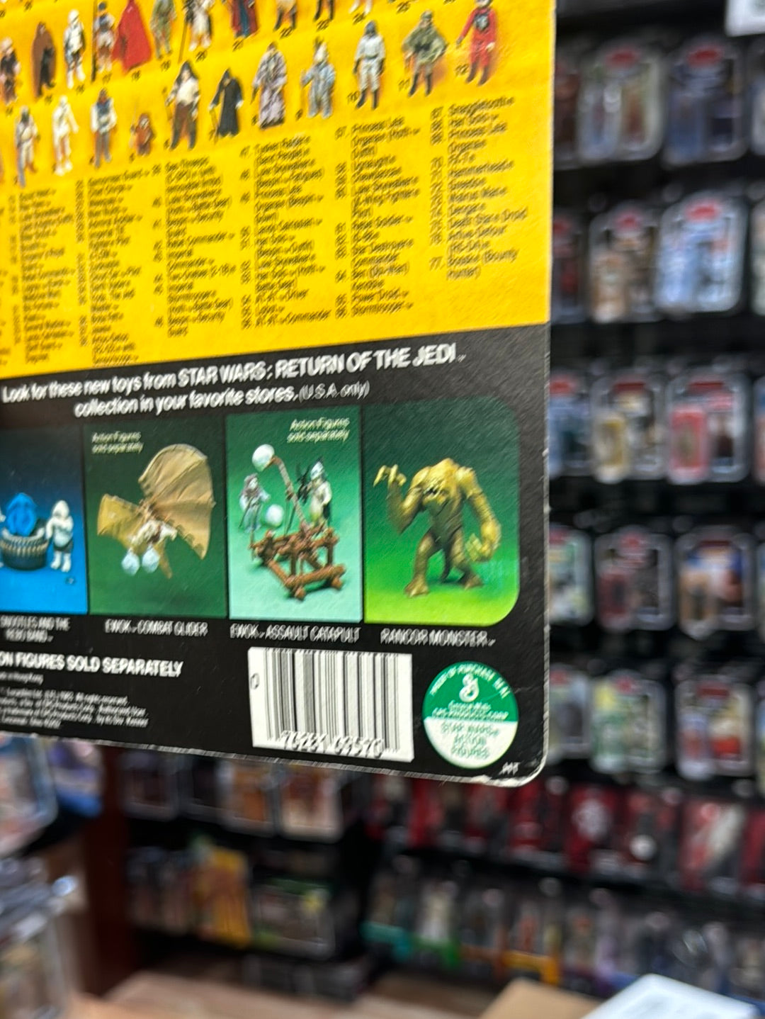 Biker Scout 77A ROTJ 1723 (Vintage Star Wars, Kenner) SEALED product image 14, provided for visual reference and product