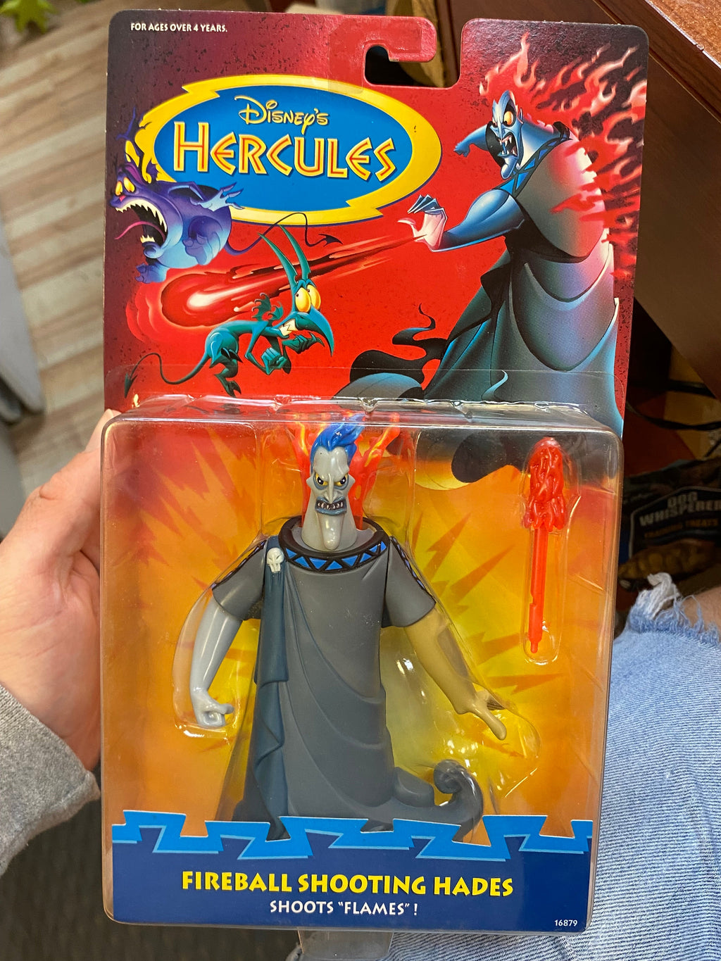 Fireball Shooting Hades (Vintage Disney Hercules, Mattel) SEALED product image 4, provided for visual reference and product