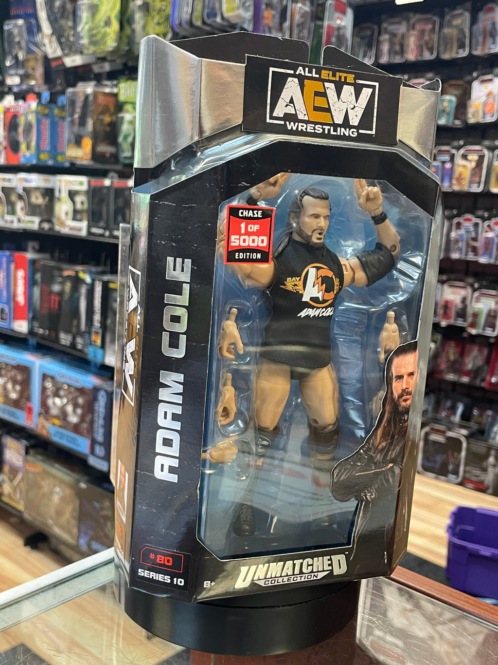 Adam Cole Chase (AEW, Unmatched Collection) **SEALED** product image 3, provided for visual reference and product detail