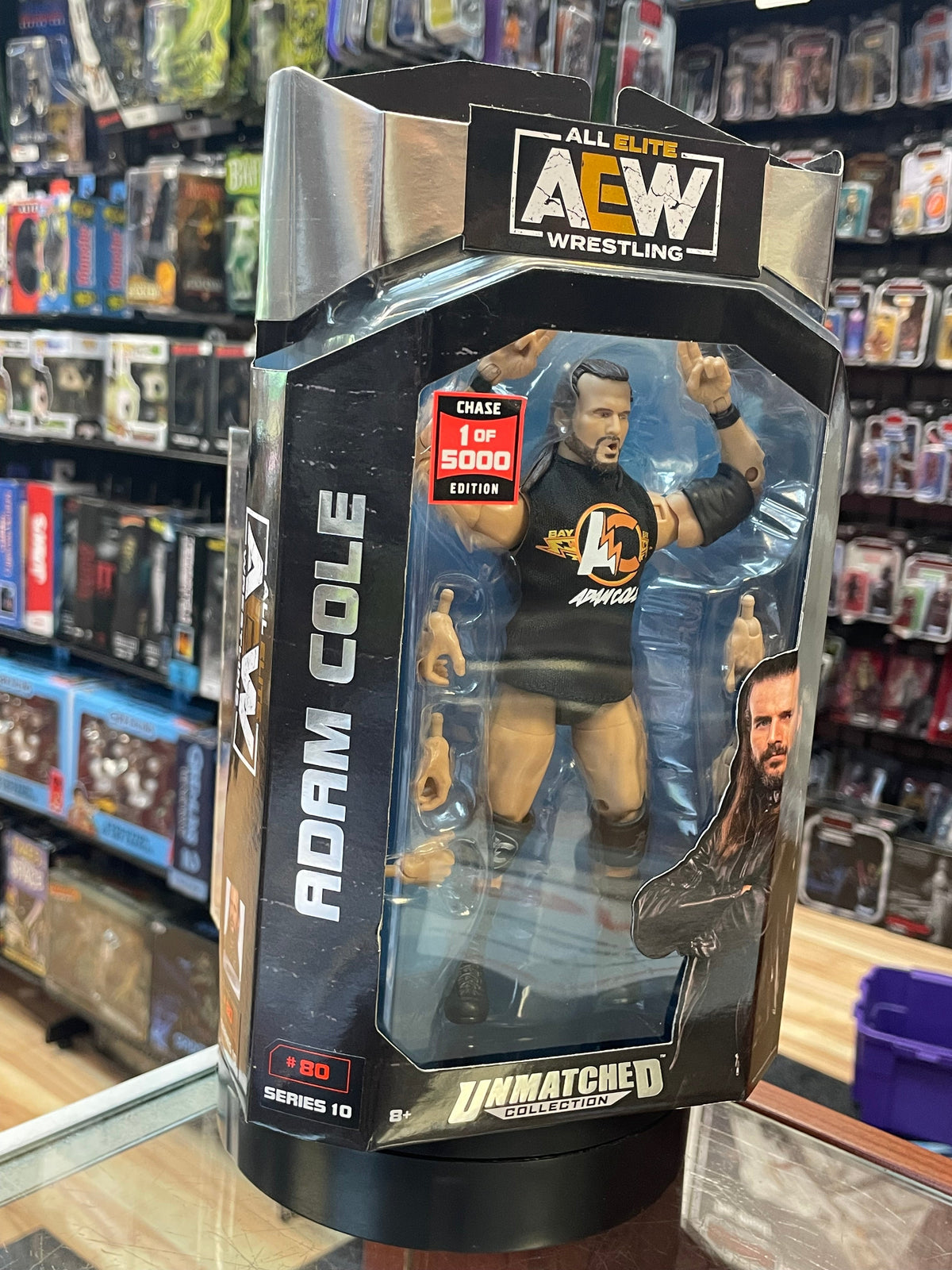 Adam Cole Chase (AEW, Unmatched Collection) **SEALED** product image 3, provided for visual reference and product detail