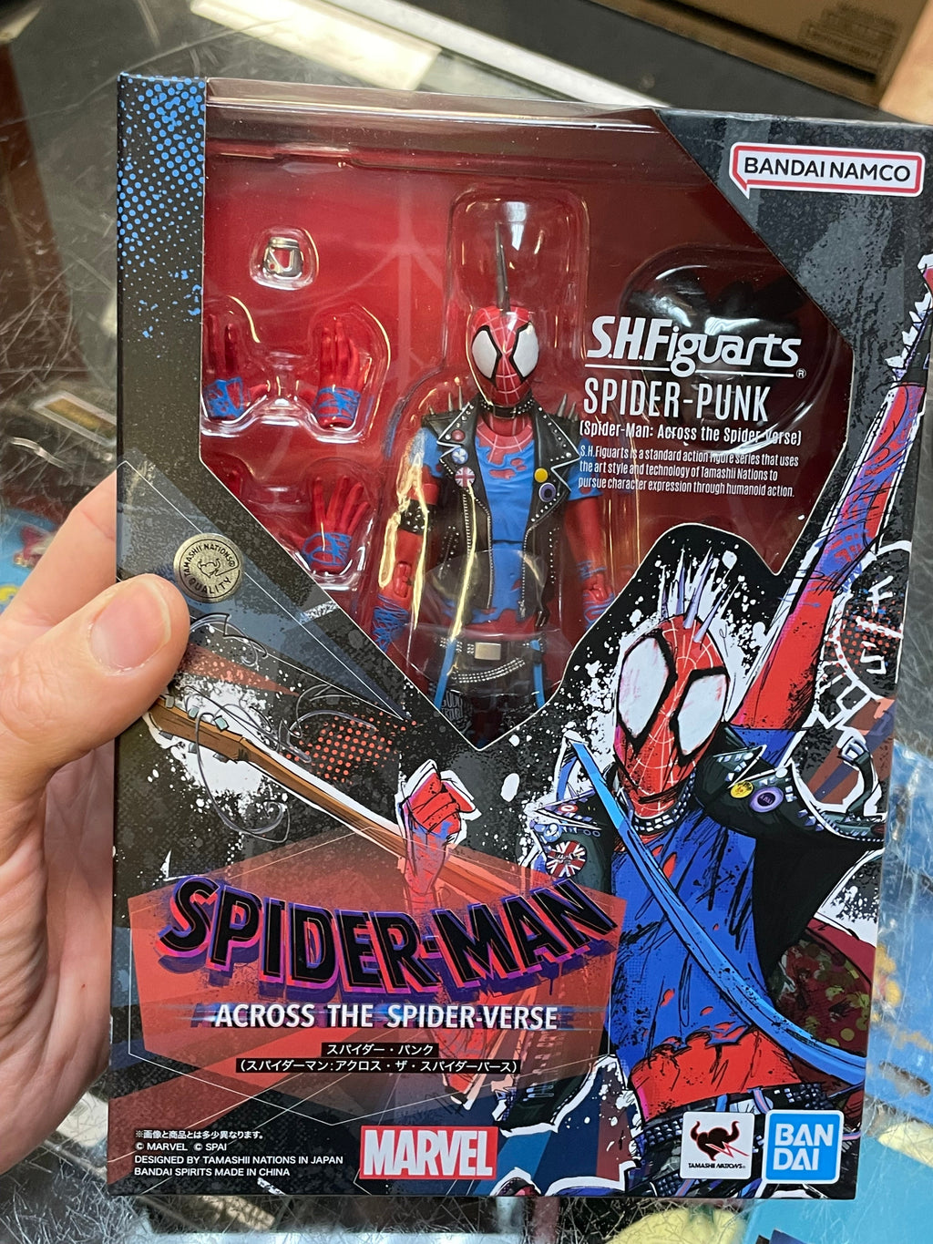 Spider-Punk Across the Spiderverse (Marvel, Bandai SH Figuarts) *SEALED* product image 6, provided for visual reference and