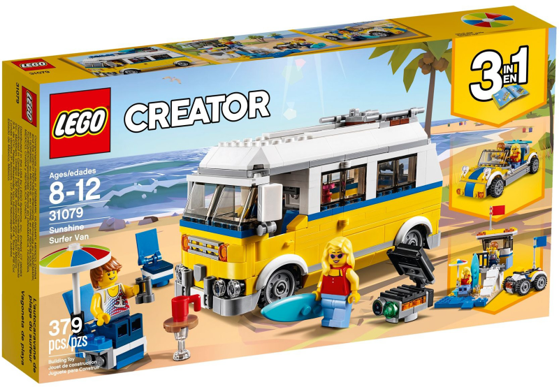 31079 LEGO Creator: Sunshine Surfer Van (Retired) (Certified Complete) product image 1, provided for visual reference and