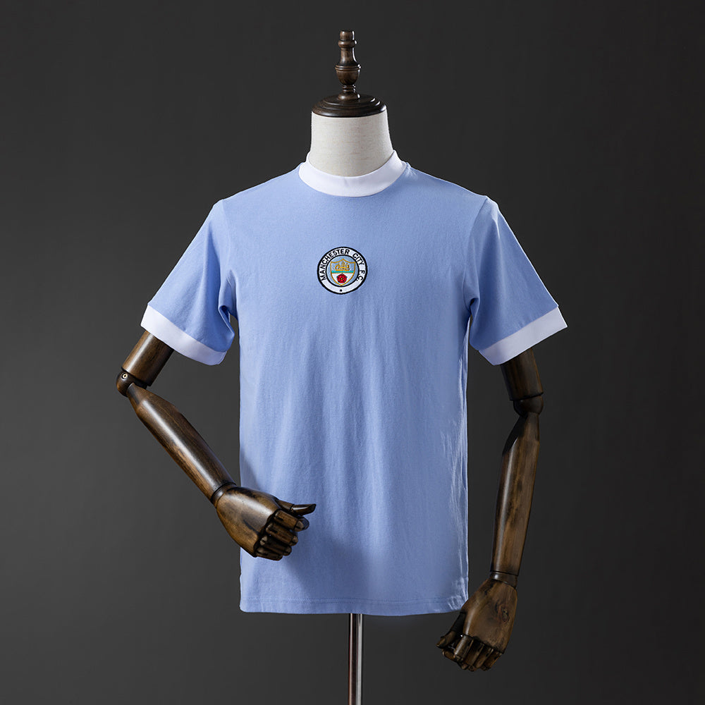 Manchester City Jersey 1971-72 Home Retro Football Kit product image 1