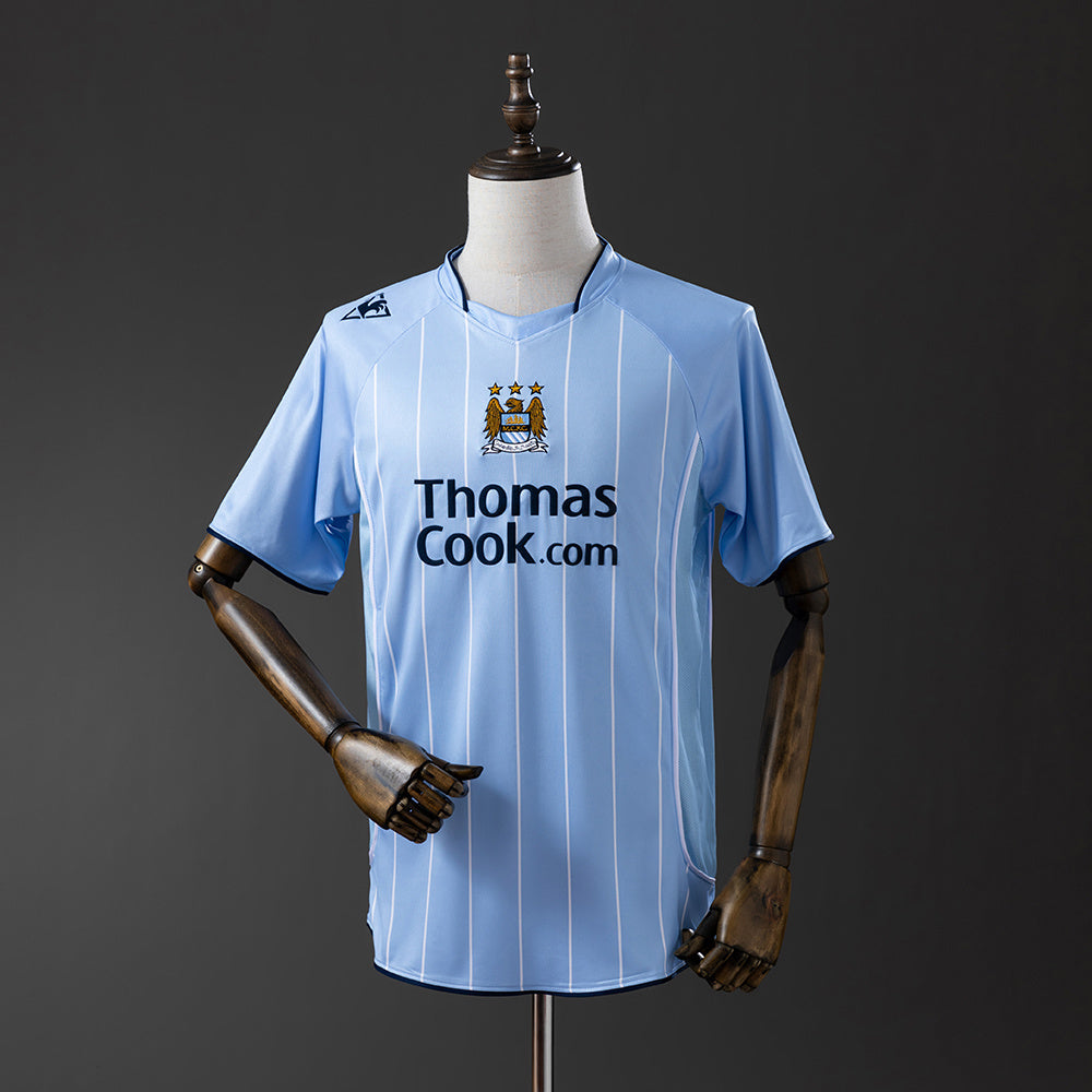 Manchester City Jersey 2007-08 Home Retro Football Kit product image 1