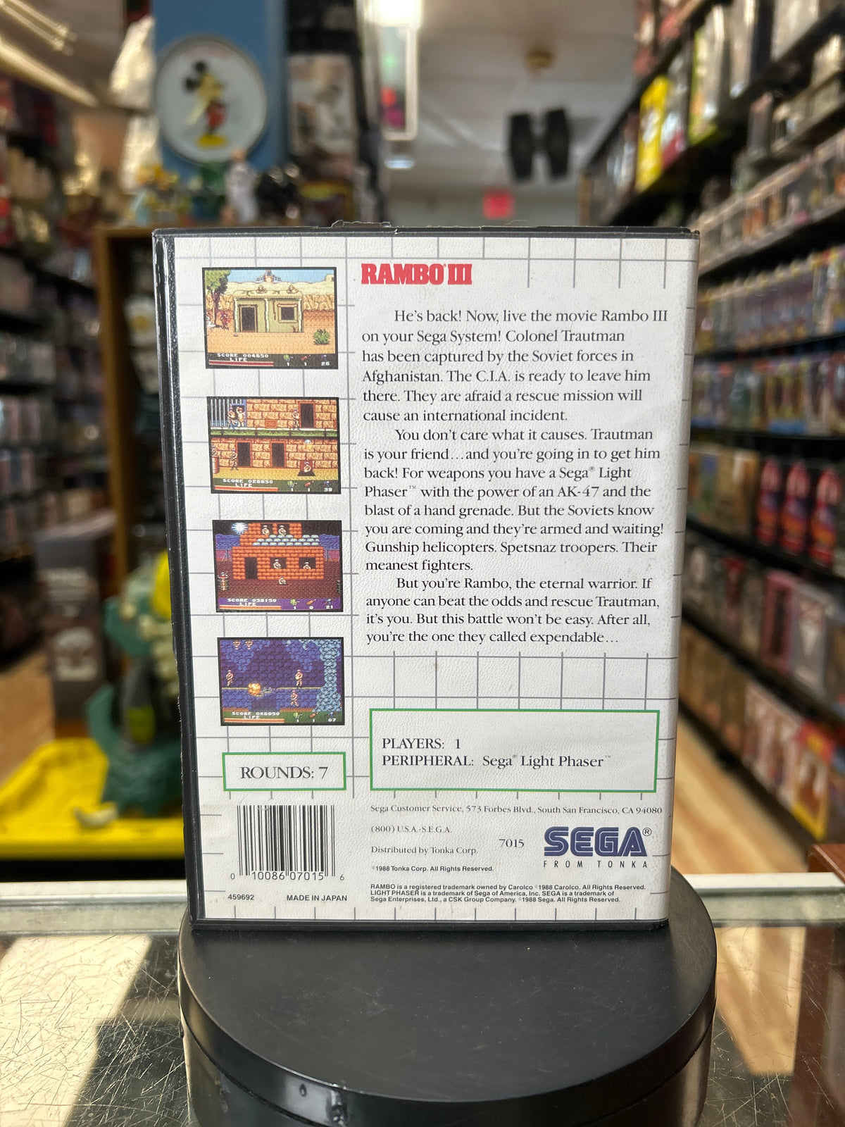Rambo III 0836 (SEGA Master System SMS, Video Games) **COMPLETE** product image 7, provided for visual reference and product