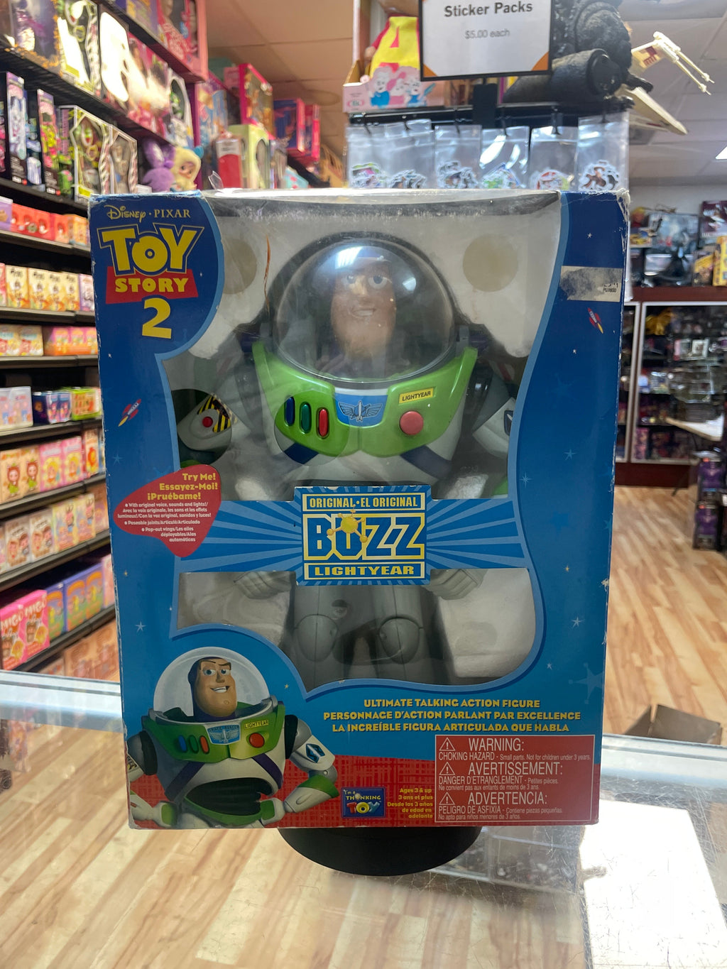 Buzz lightyear (Thinking Toy, Vintage Toy Story) **NEW** product image 1, provided for visual reference and product detail