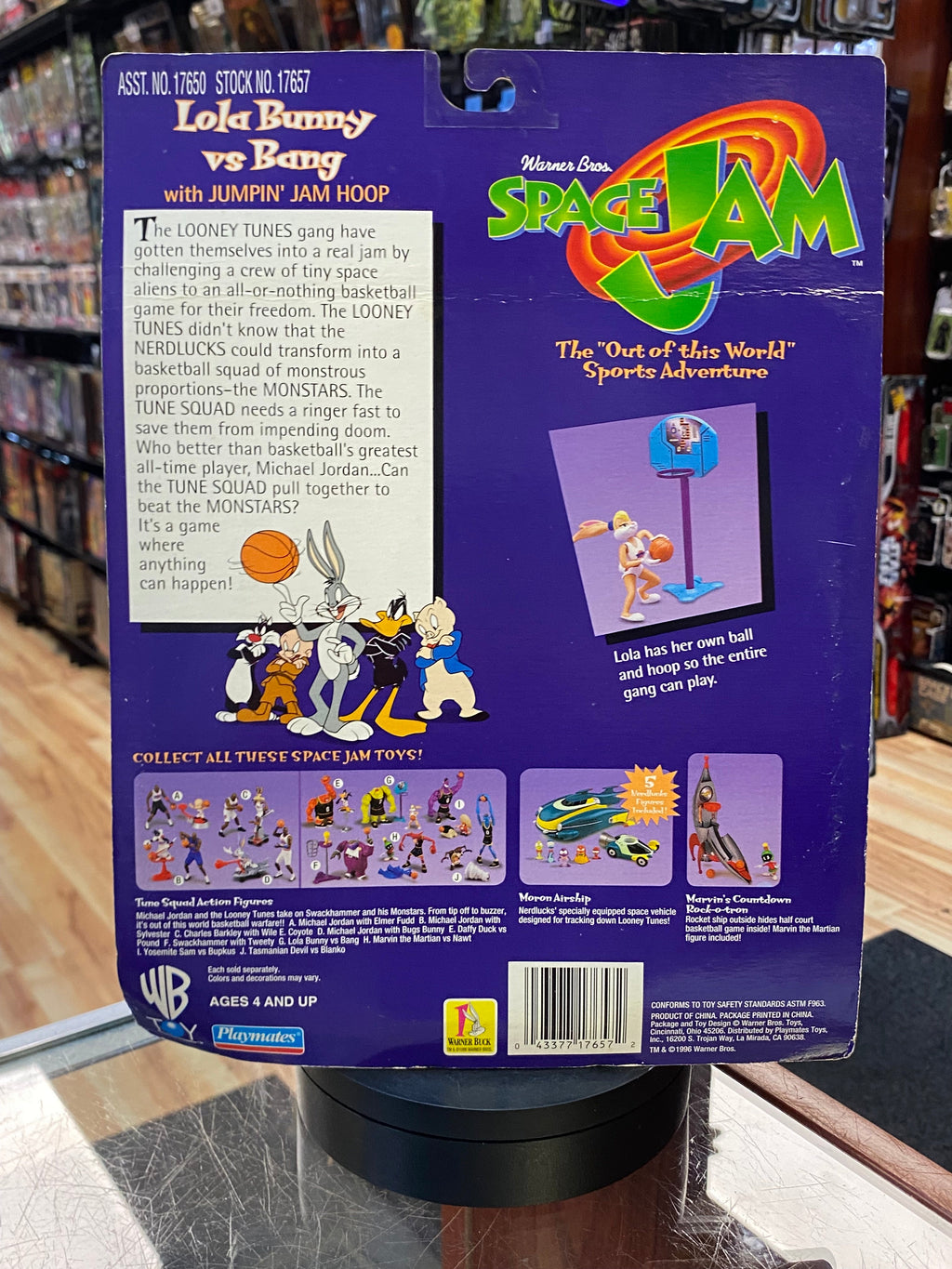 Lola Bunny with Bang (Vintage Space Jam, Playmates) SEALED product image 2, provided for visual reference and product detail