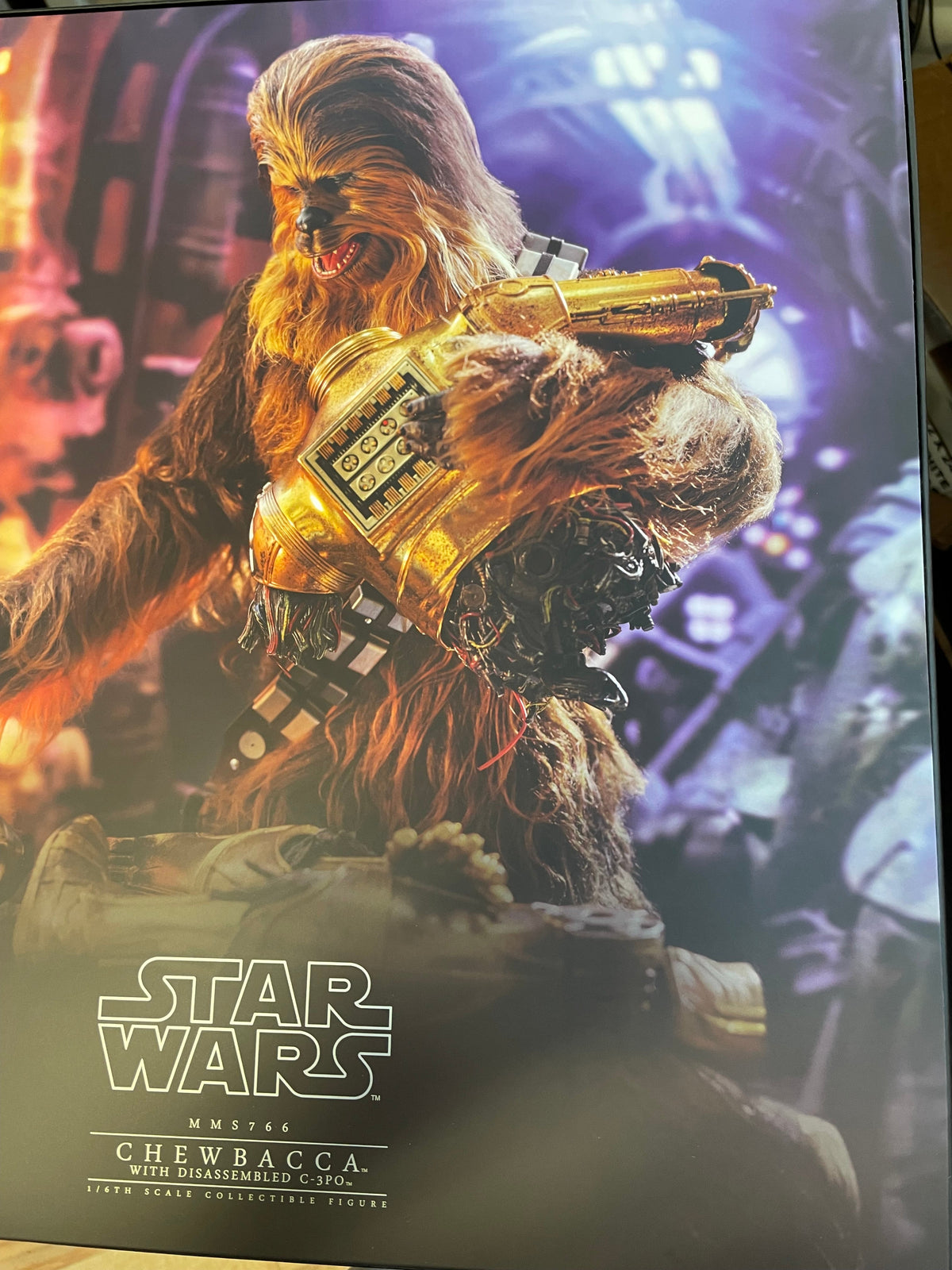 Chewbacca with Disassembled C-3PO MMS766 (Star Wars Hot Toys) COMPLETE product image 46, provided for visual reference and