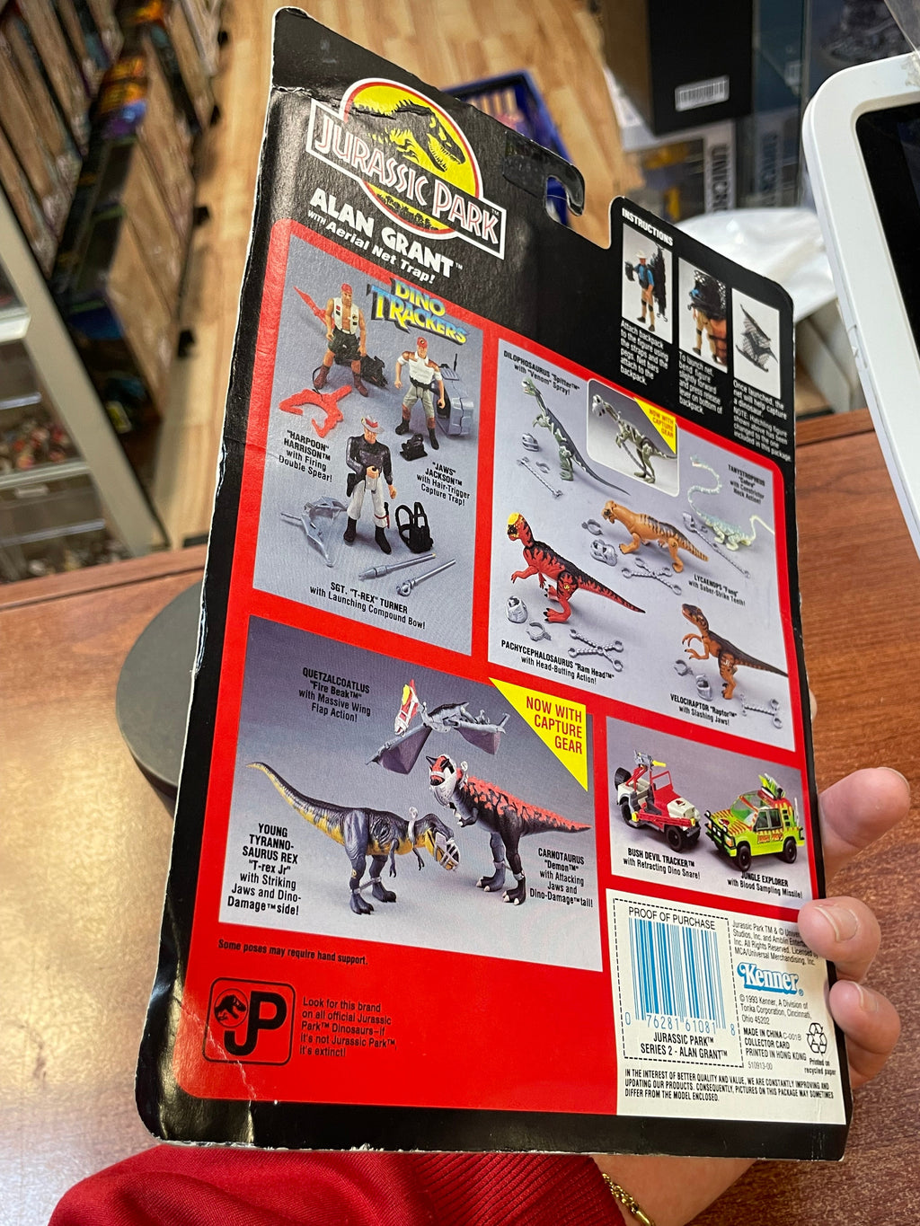 Alan Grant (Vintage Jurassic Park, Kenner) ** SEALED** product image 6, provided for visual reference and product detail