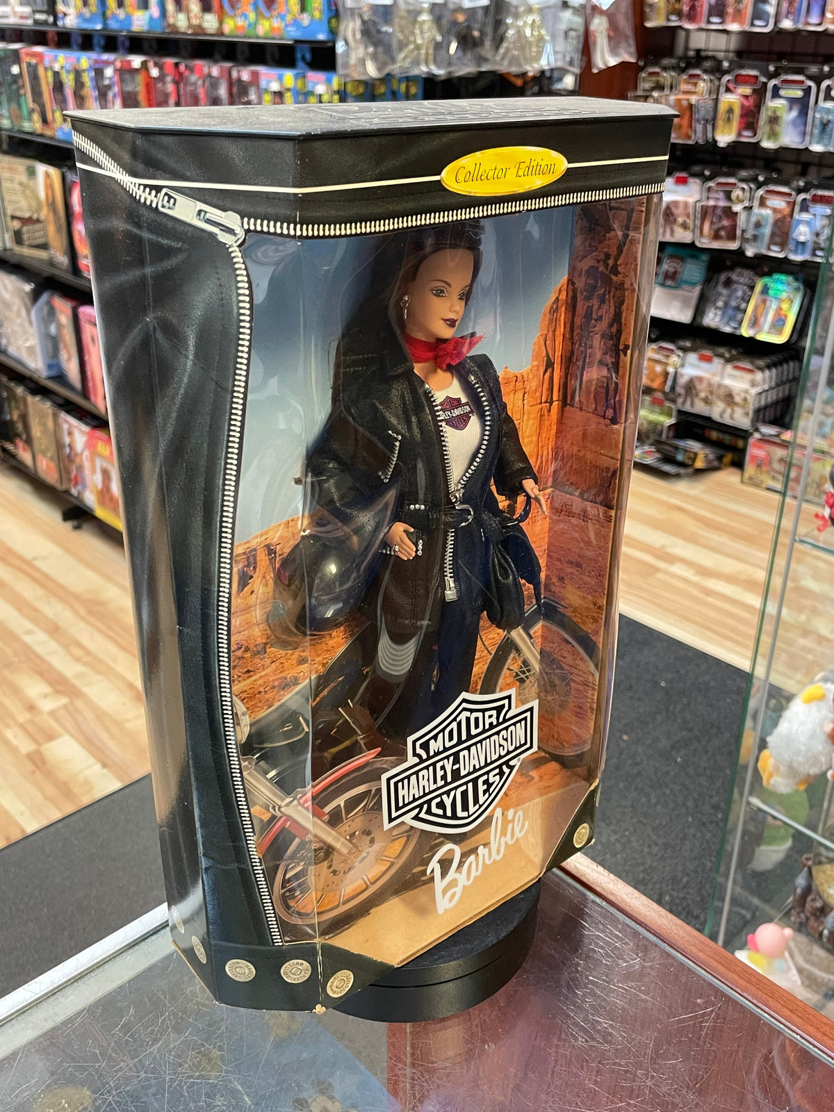 Harley Davidson Brunette Hair BArbie #22256 (Vintage Barbie, Mattel) **SEALED** product image 4, provided for visual