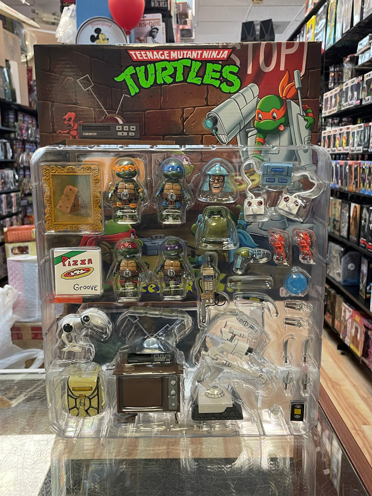 TMNT Baby Turtles Accessory Set (NECA, TMNT Teenage Ninja Turtles) OPEN/COMPLETE product image 1, provided for visual