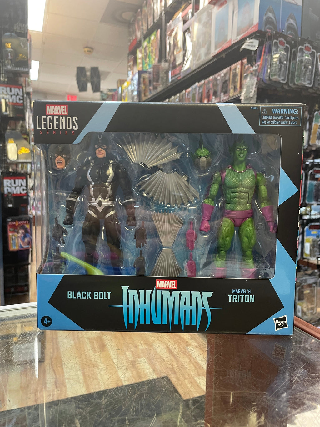 Inhumans Black Bolt Triton (Marvel Legends, Hasbro) SEALED product image 2, provided for visual reference and product detail