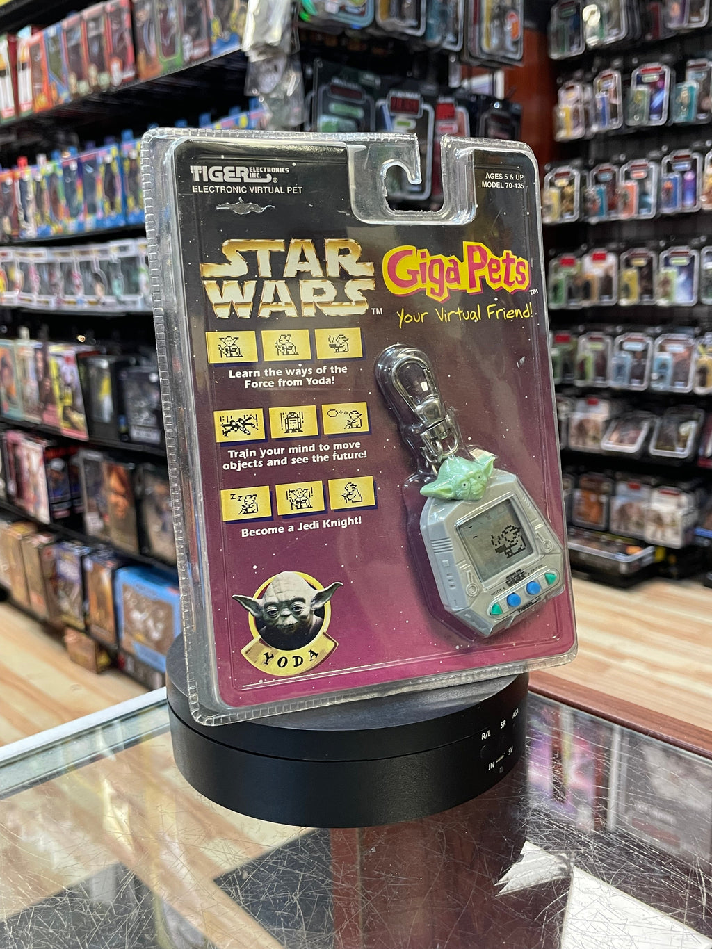 Yoda Giga Pets (Vintage Star Wars, Tiger Electronics) SEALED product image 3, provided for visual reference and product