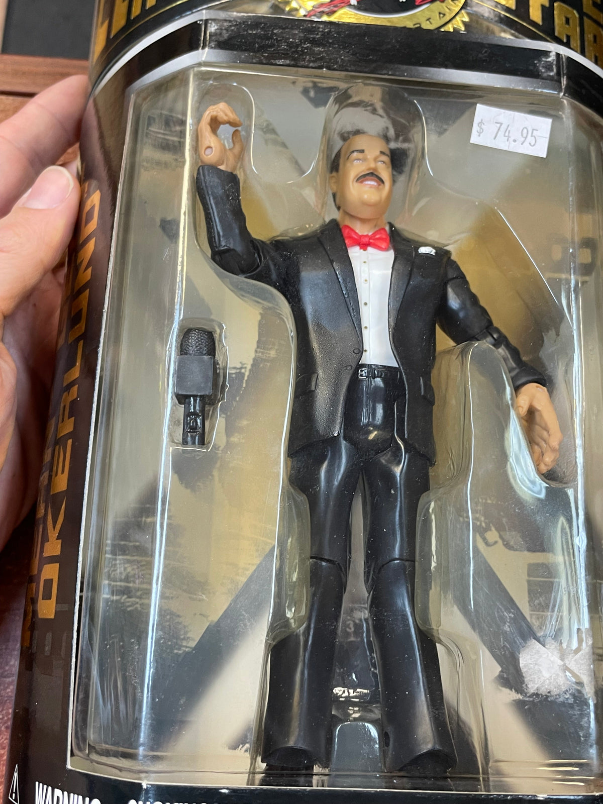 Mean Gene Okerlund (WWF Classic Superstars, Jakks) **SEALED** product image 6, provided for visual reference and product