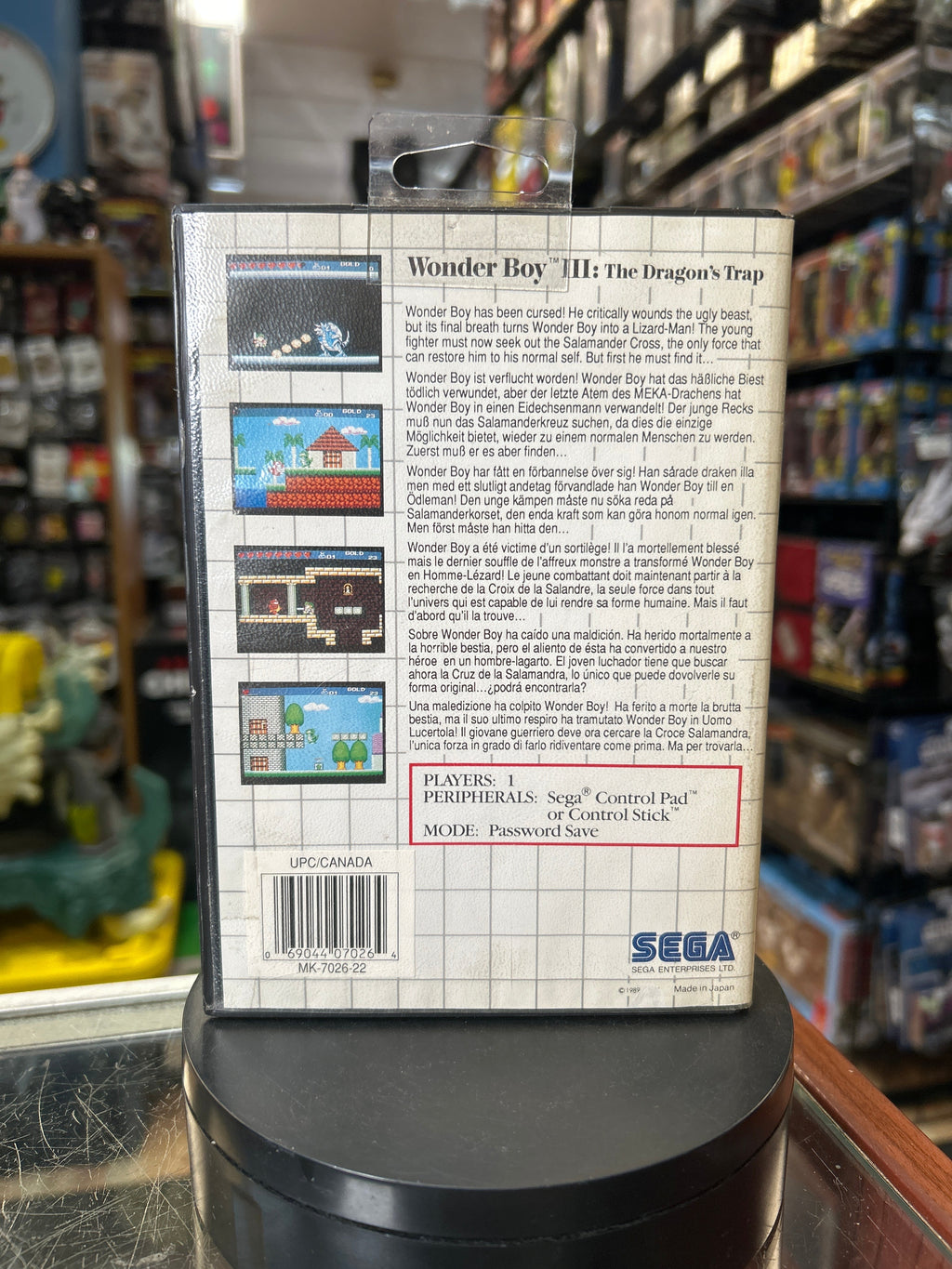 Wonder Boy III: Dragons Trap 0838 (SEGA Master System SMS, Video Games) **COMPLETE** product image 7, provided for visual