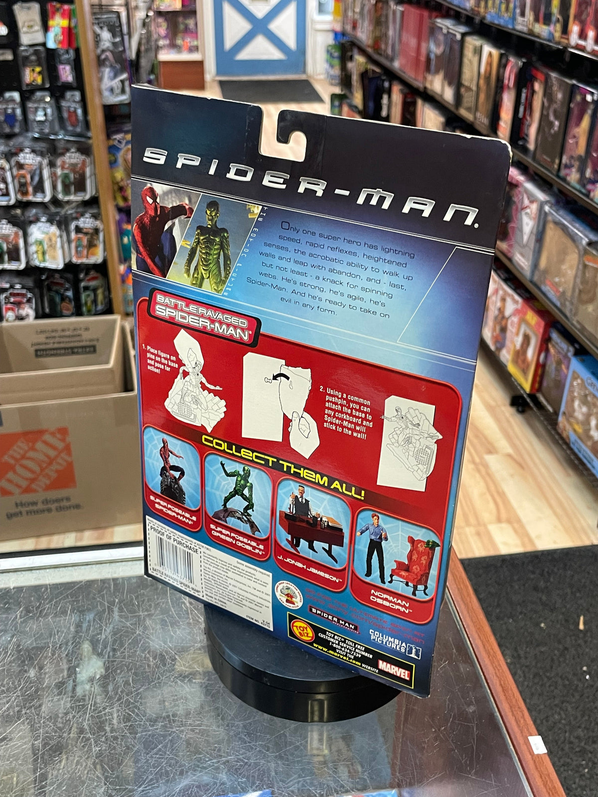 Battle Ravaged Spider-Man Series 1 (Vintage Spider-Man, Toy Biz) SEALED product image 4, provided for visual reference and